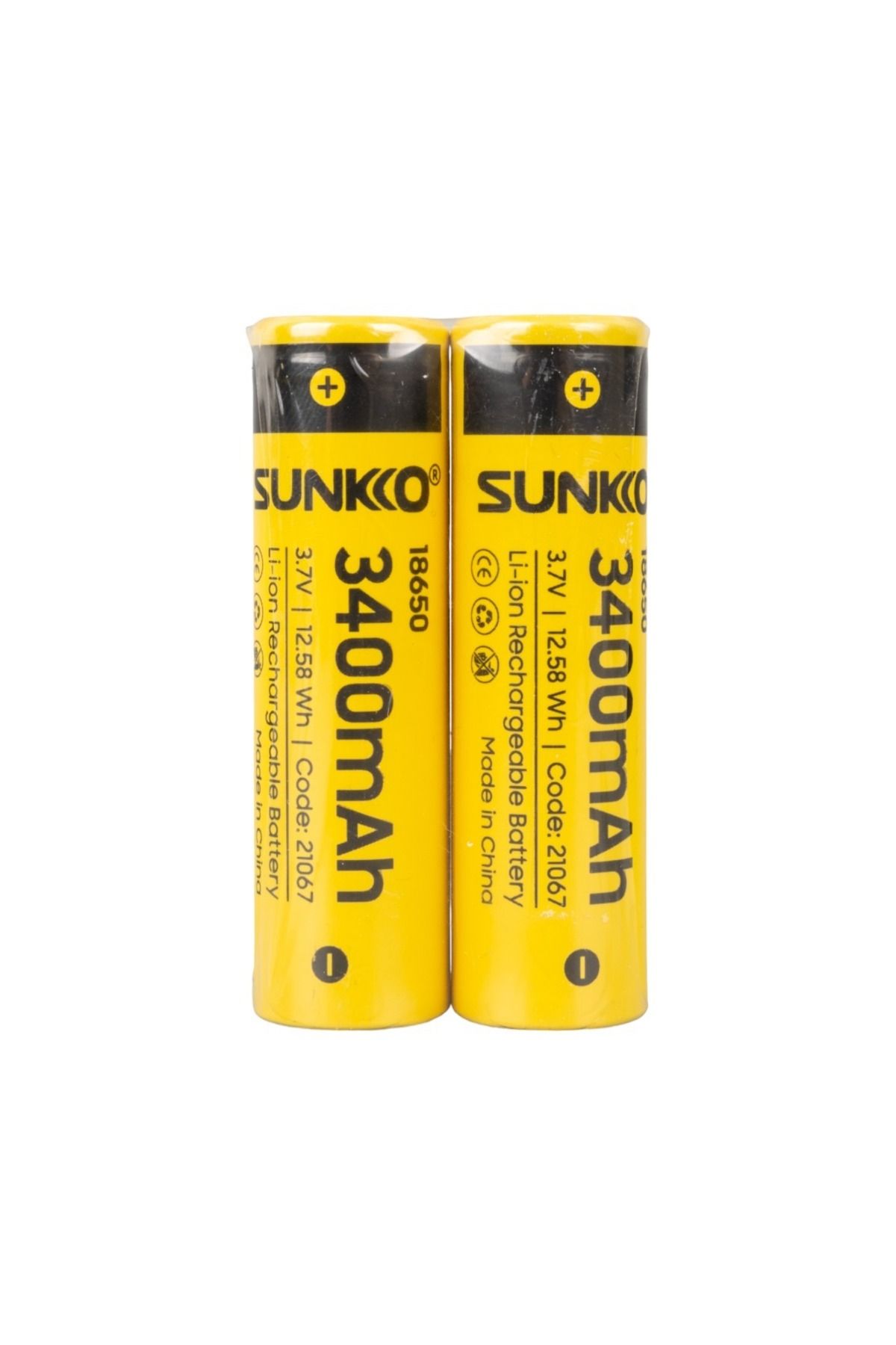 Emperium SUNKKO 3.7 VOLT 3400 MAH 18650 ŞARJ EDİLEBİLİR PİL (TEKLİ) (5122)