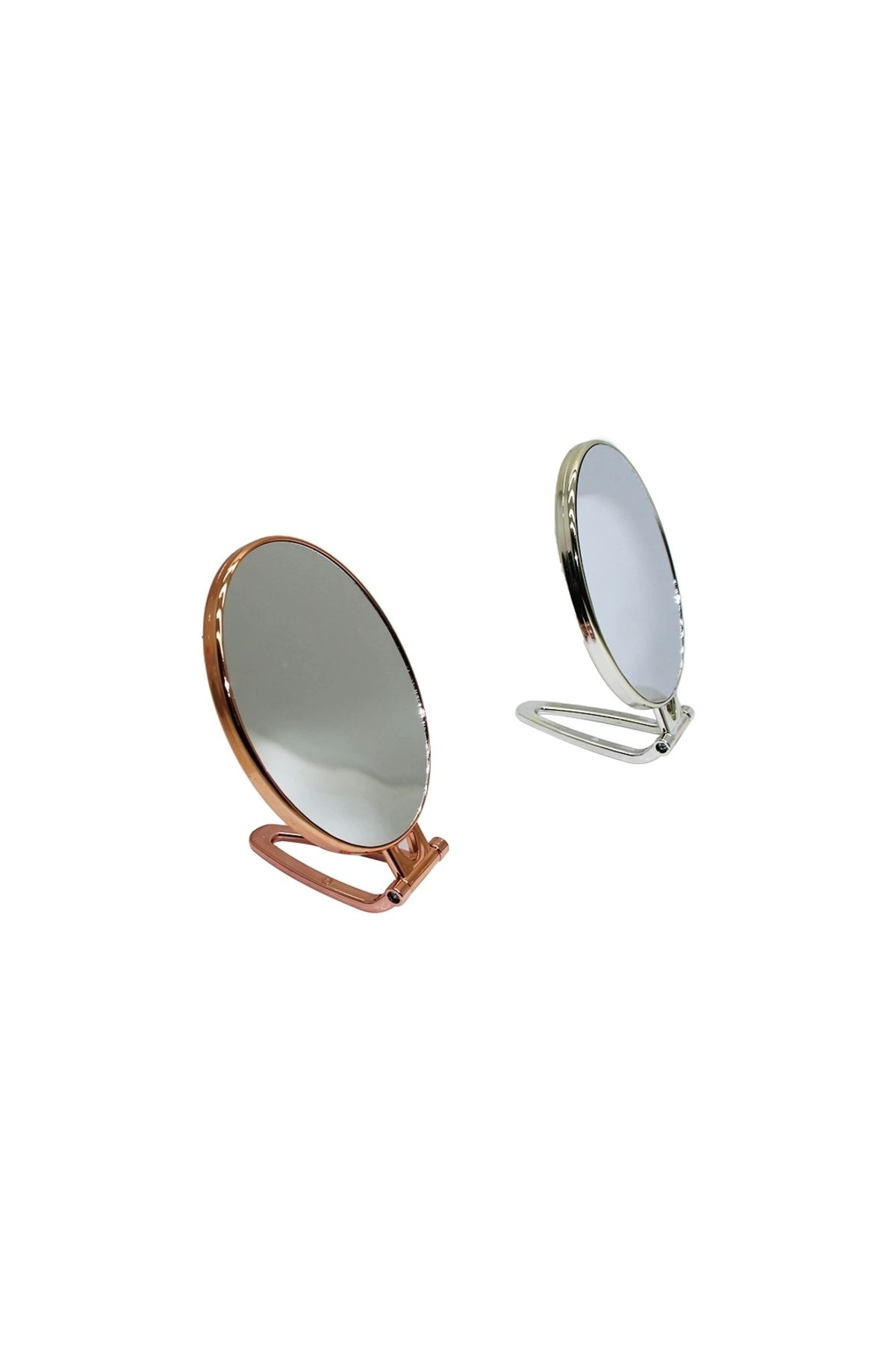 STOREMAX OVAL GOLD - GÜMÜŞ PLS.ÇERÇEVE MAKYAJ AYNASI ÇİFT YÖNLÜ (5047)