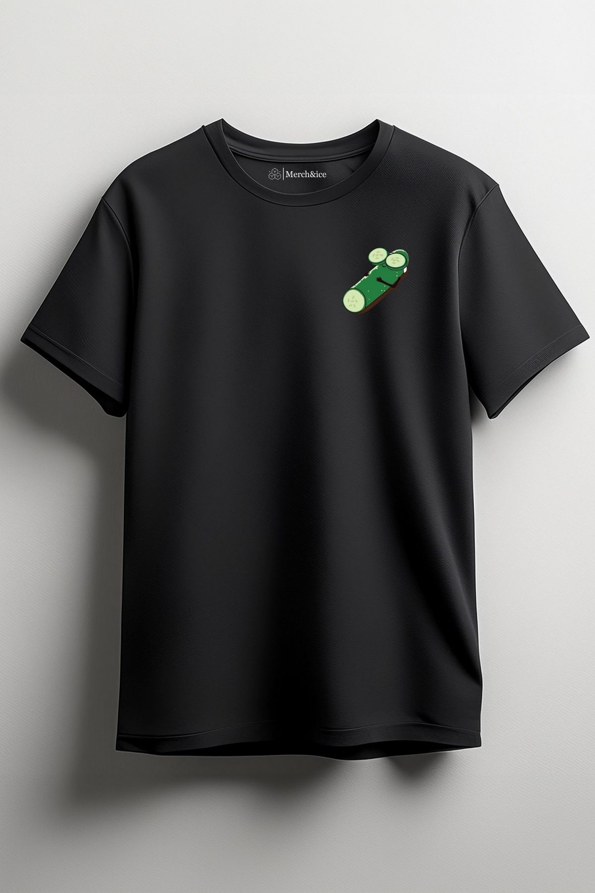 Merch&ice Maskeli Salatalık Baskılı Unisex T-Shirt
