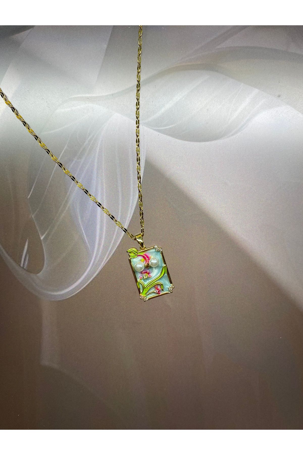 season jewelry ÇELİK MİNİMAL BOHEM KOLYE