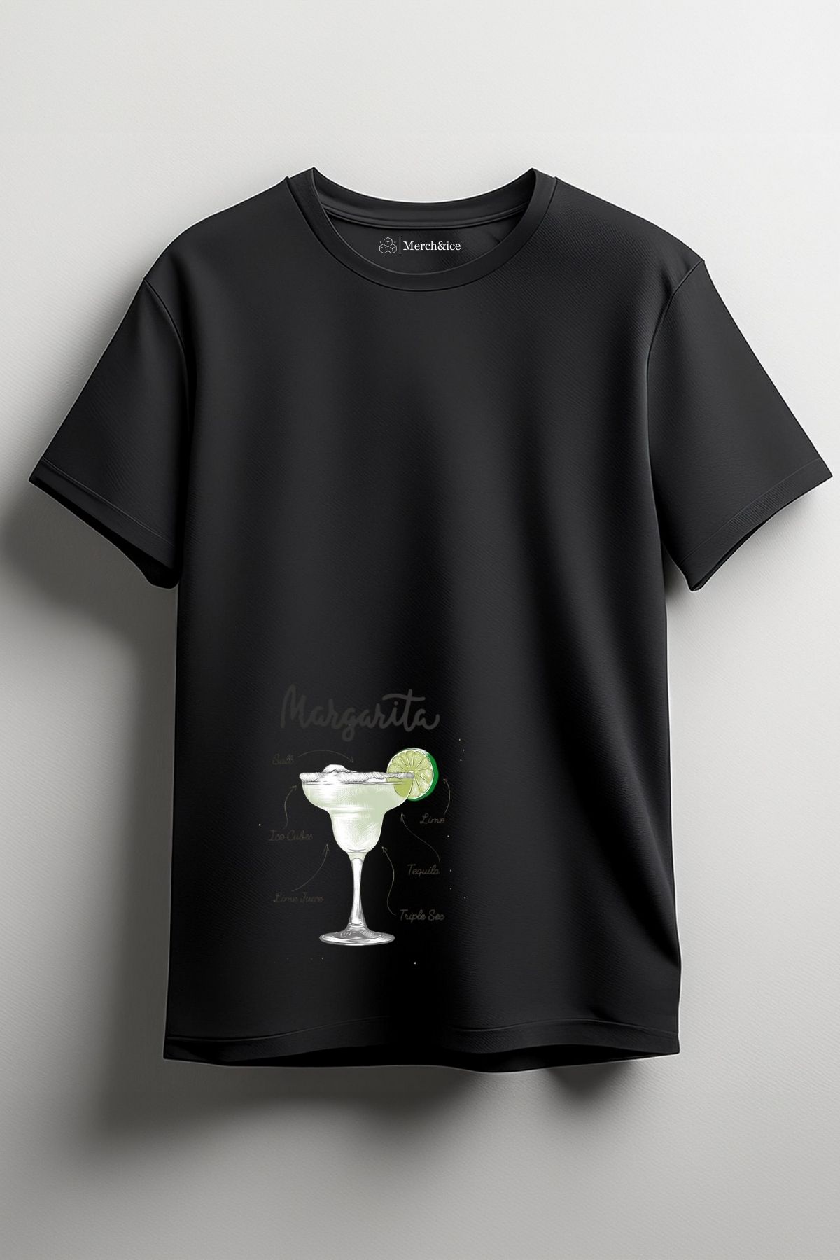Merch&ice Tarifli Margarita Baskılı Unisex T-Shirt