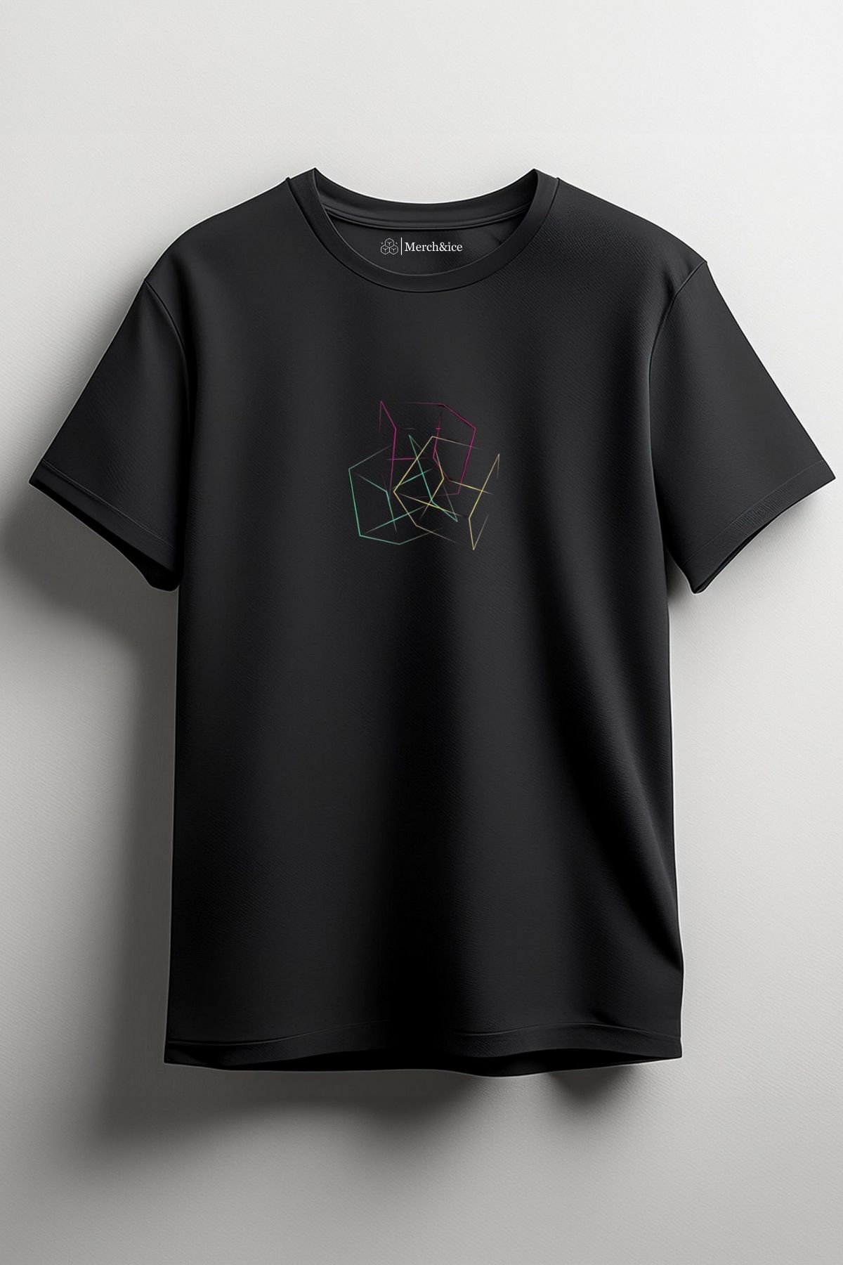 Merch&ice Çılgın Küpler Baskılı Unisex T-Shirt