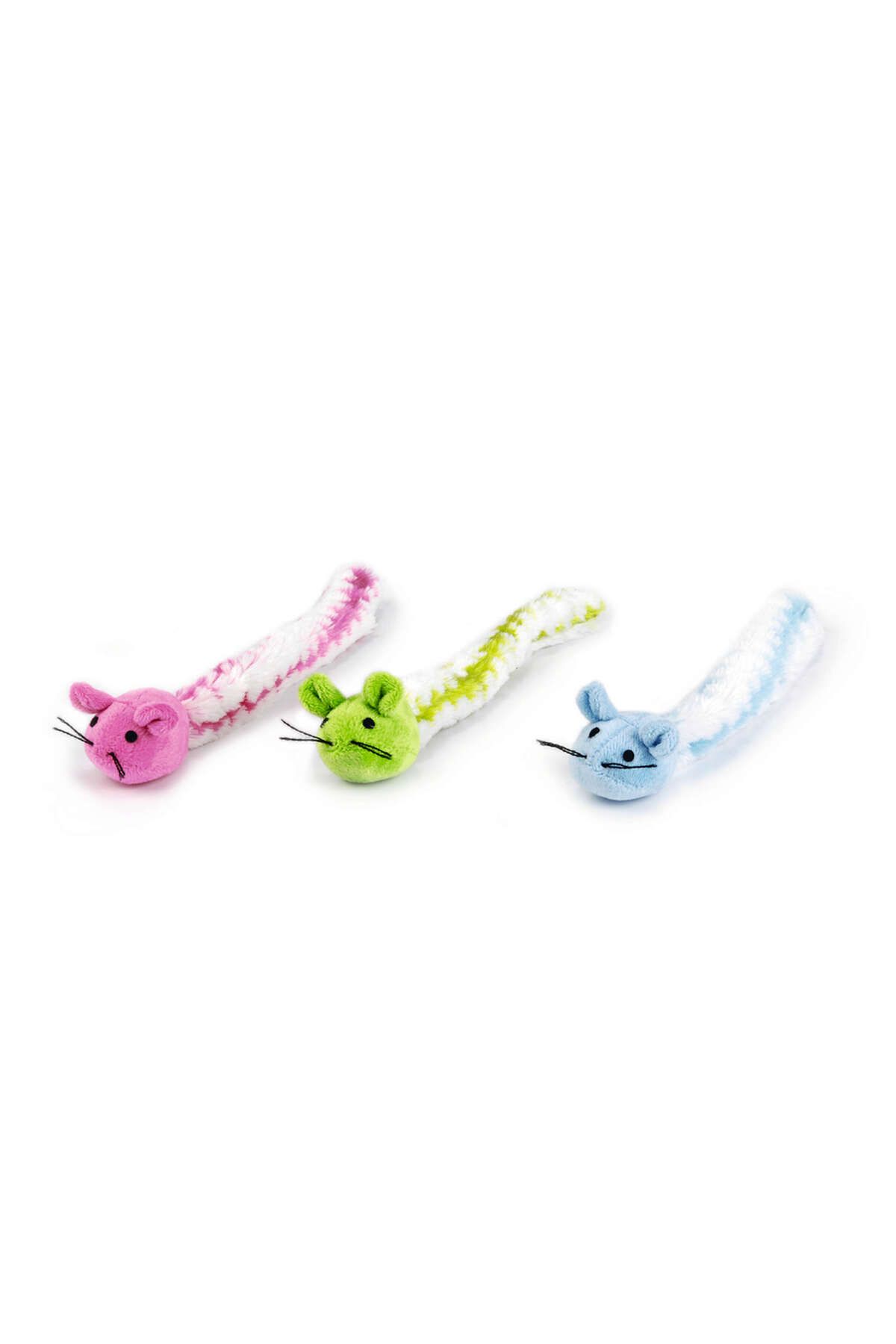 Beeztees Kedi Oyuncağı, Fare, Peluş ve Peluş Kuyruklu, Çeşitli Renklerde, 29x6x4cm SVLRS