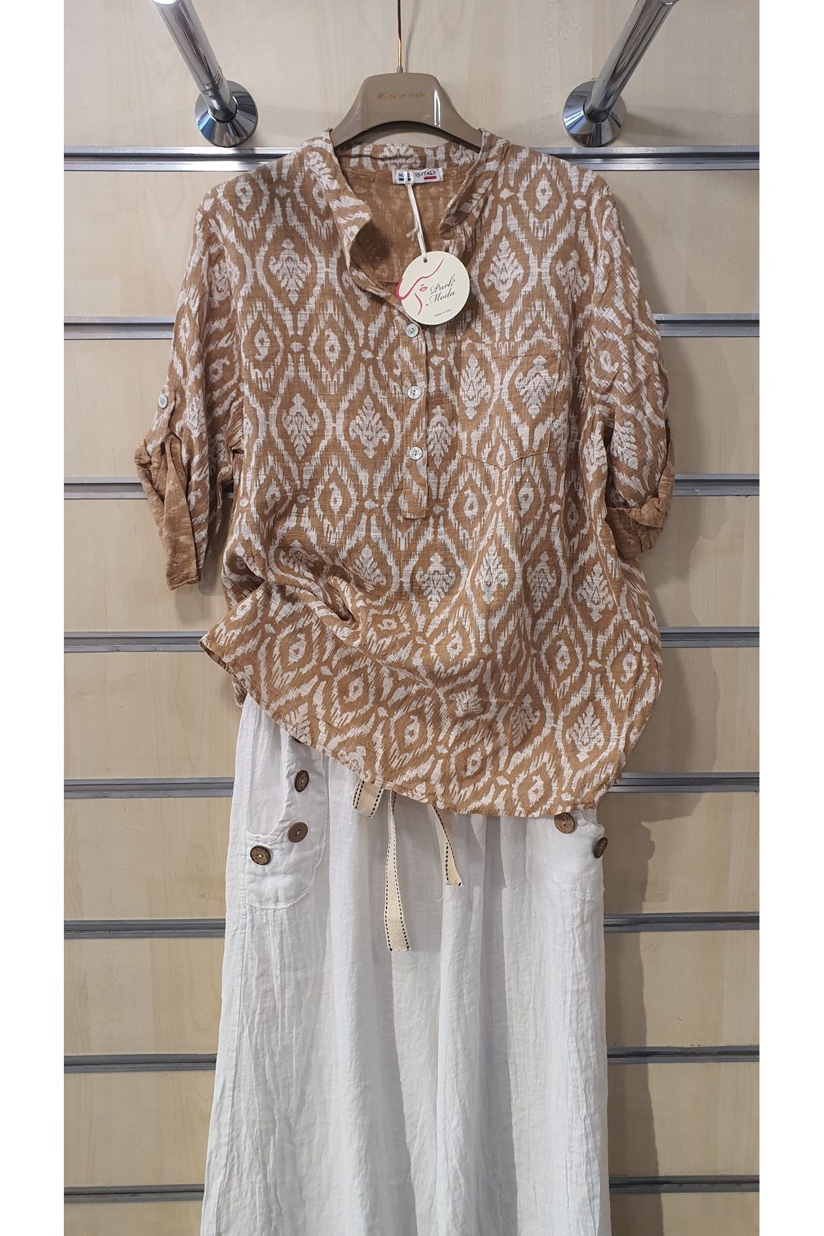 Park Moda ÇİNİ DESEN İTALYAN GÖMLEK