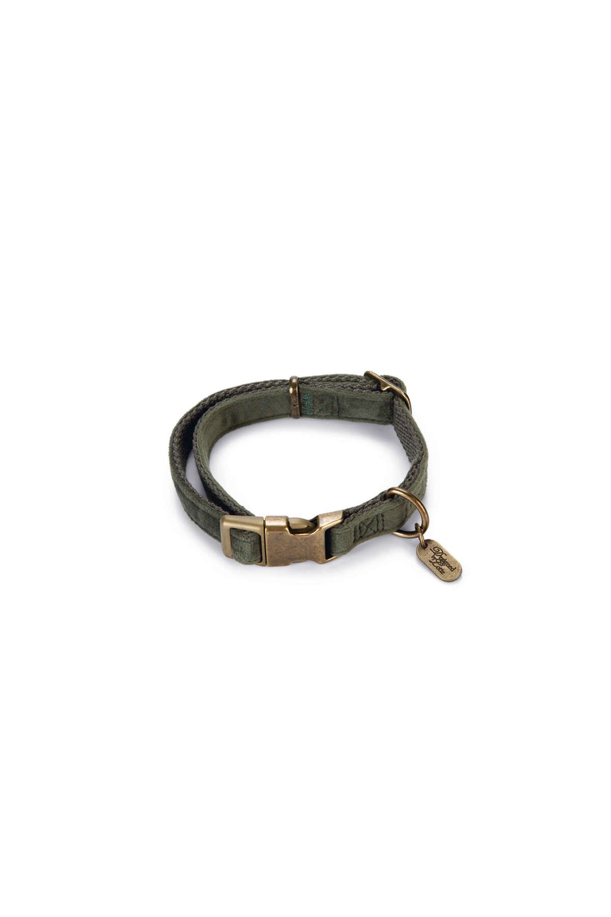 Beeztees DBL Köpek Tasması, Kadife, Nefti, 26-40cm, 15mm GLSTD