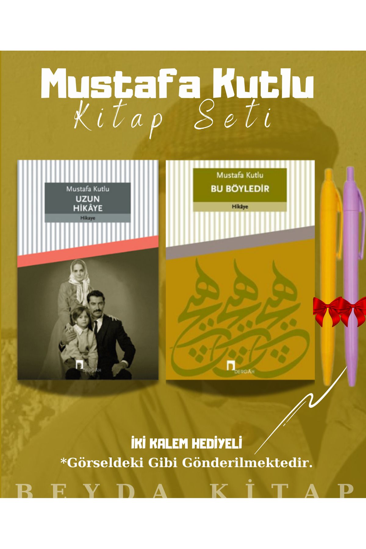 Dergah Yayınları Uzun Hikaye - Bu Böyledir - Mustafa Kutlu - Kitap Seti - Kalem Hediyeli