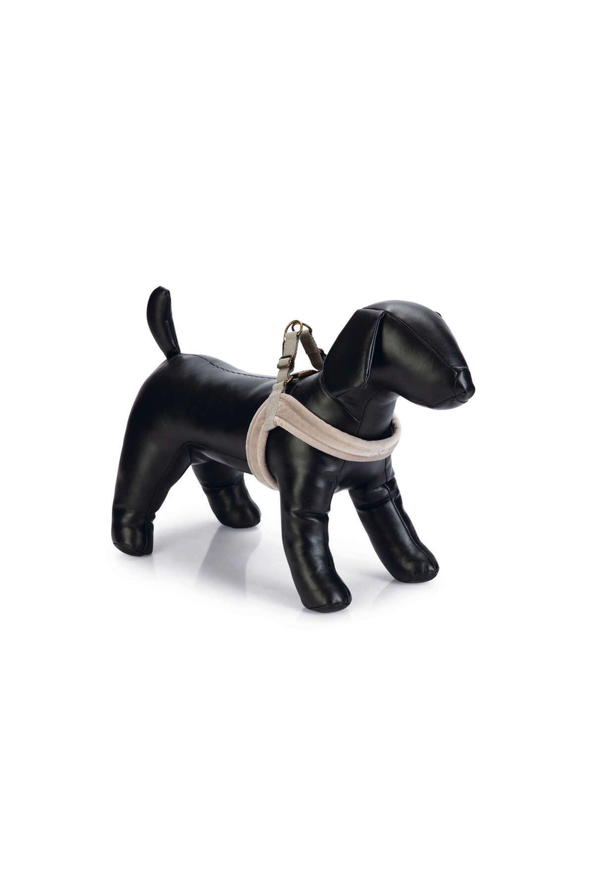Beeztees DBL Köpek Göğüs Tasması, Velur, Gri, XXS, 15mm x 36cm GLSTD