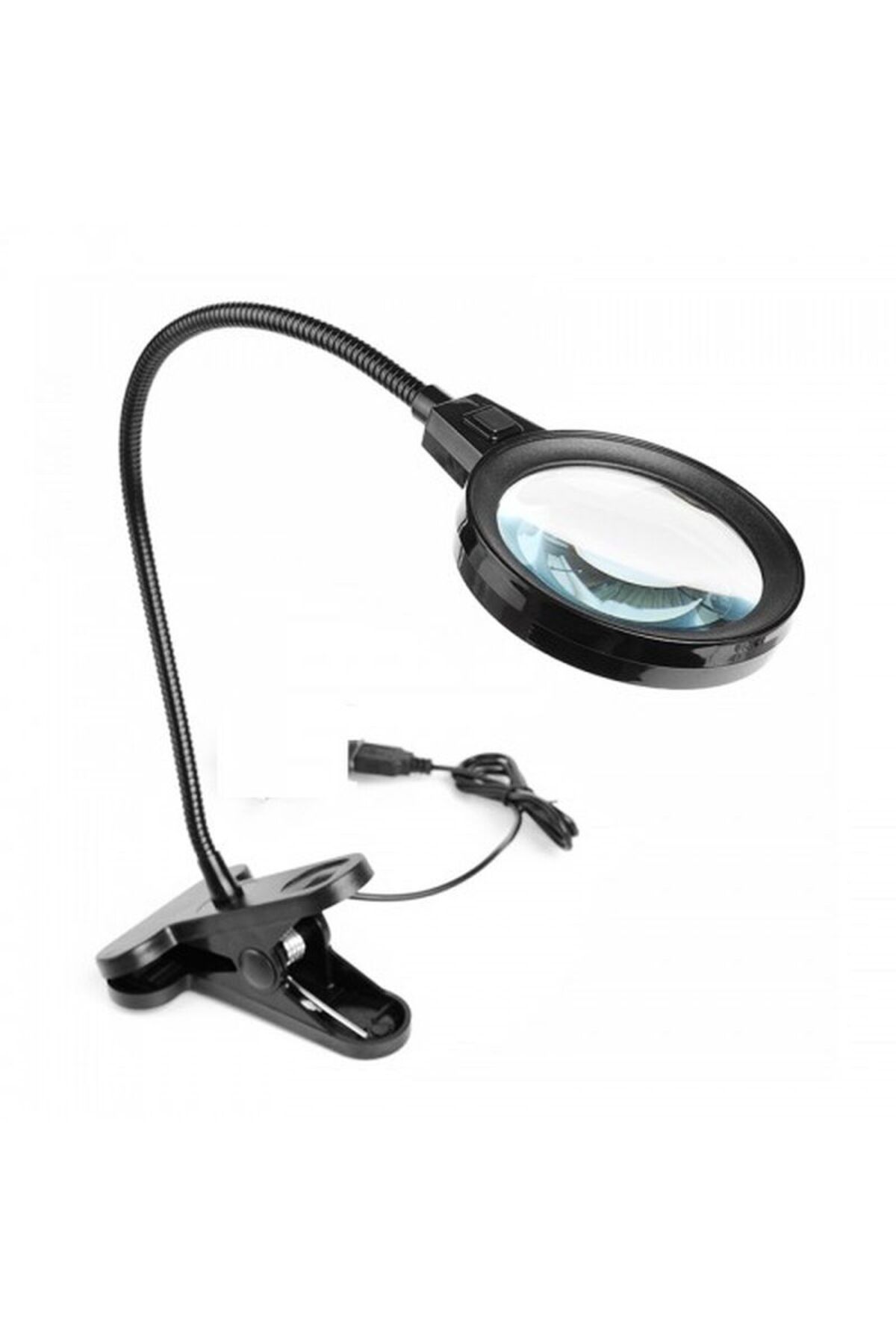 TimeStart 12 Led Clipslı Işıklı Büyüteç Işıklı Masa Lambası Çalışma Lambası