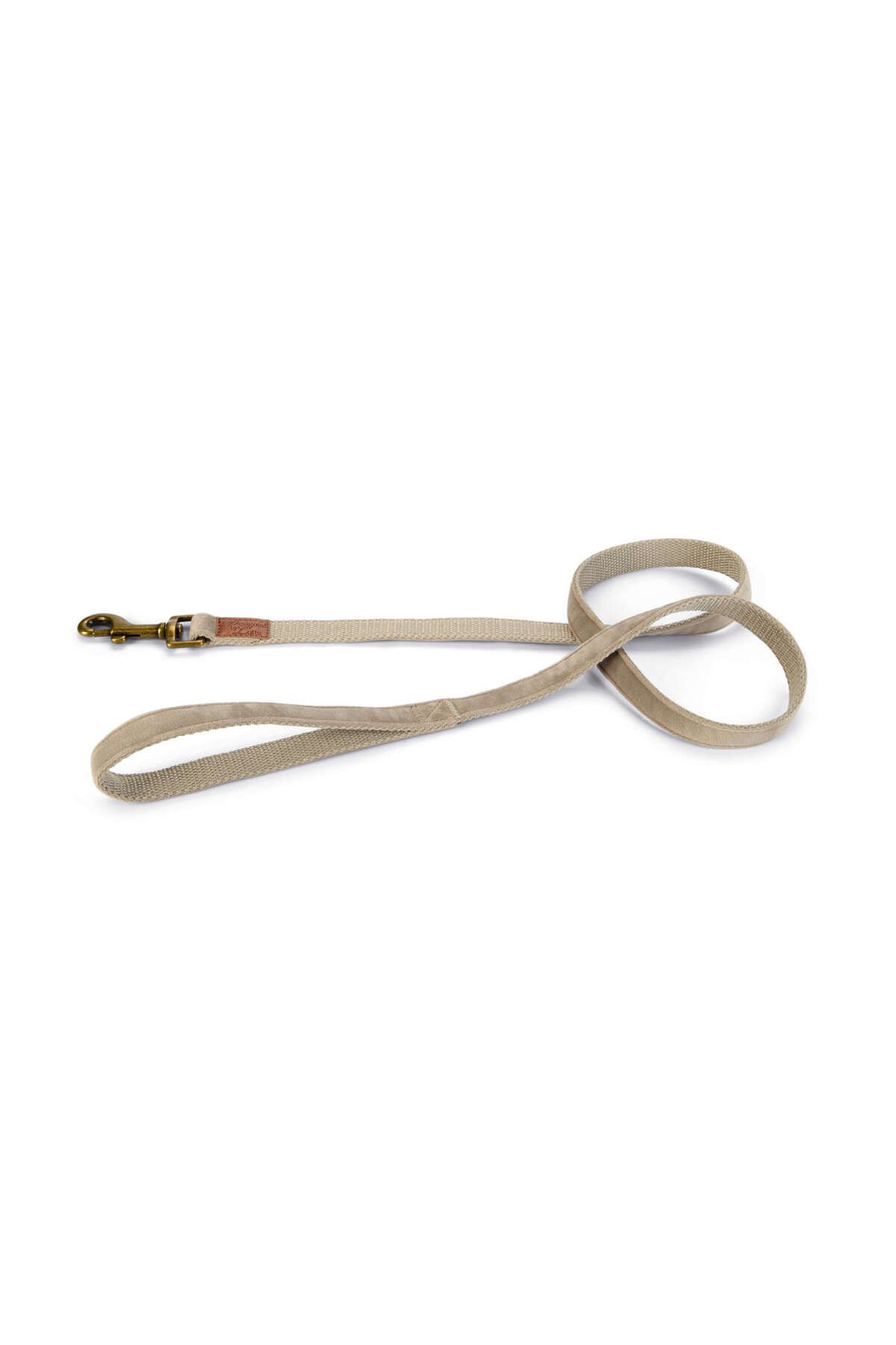 Beeztees DBL Köpek Gezdirme Kayışı, Velura, Gri, 120cm, 20mm GLSTD
