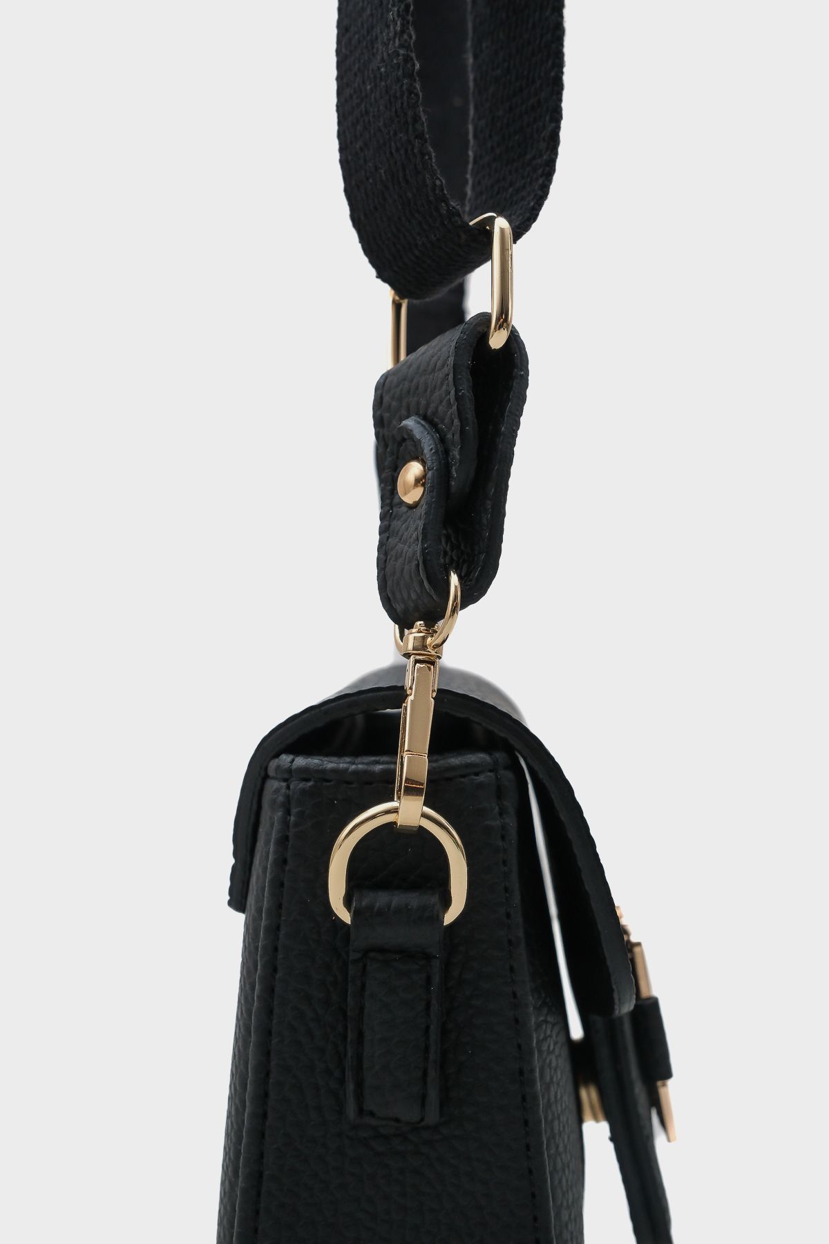 کیف شانه ای مشکی زنانه میرا اورجینال Capone Outfitters