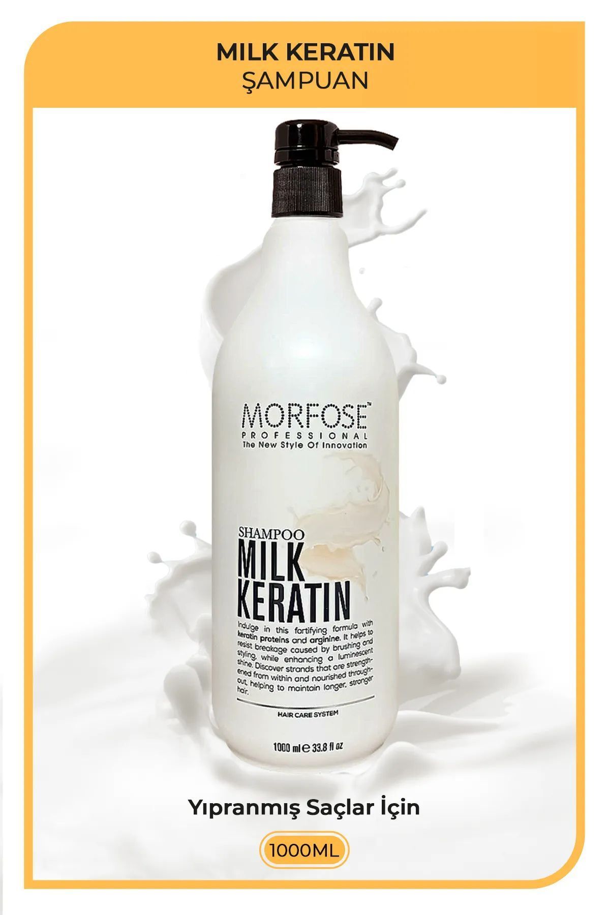 MBB ETİCARET Milk Keratin Şampuan 1000 ML - Besleyici Koruyucu Etki