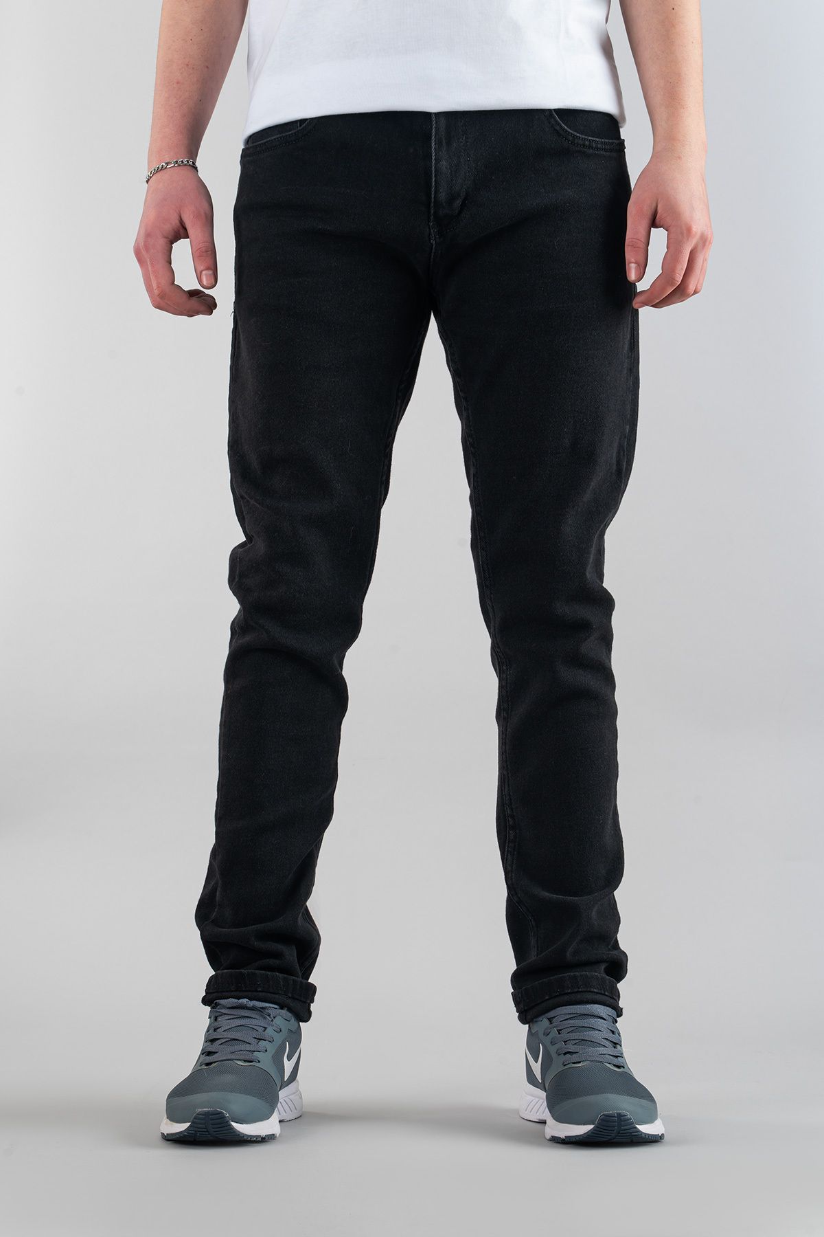 bombe Erkek Slim Fit Dar Kesim Kot Pantolon
