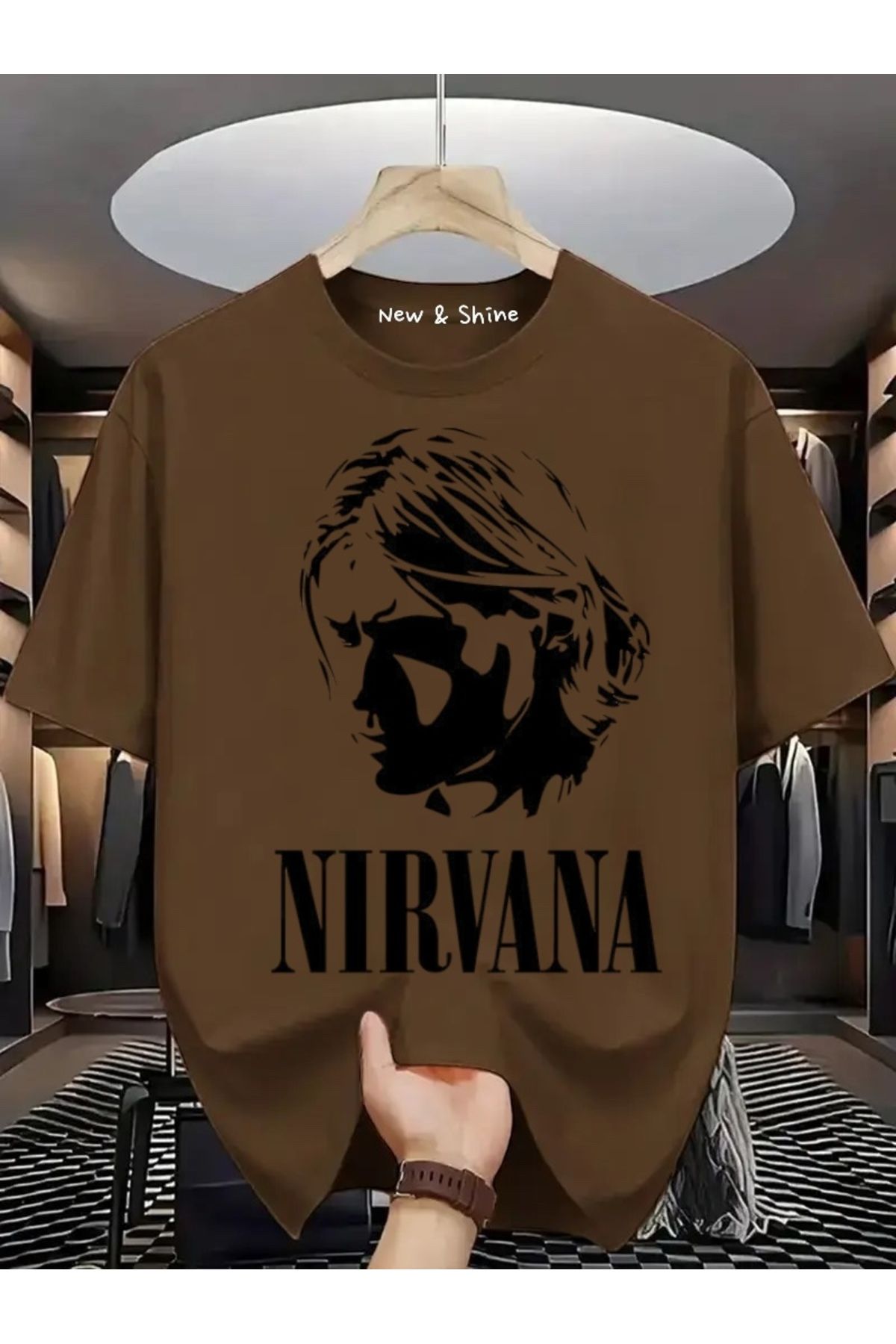 New Shine Nirvana Büyük Beden Oversize T-Shirt