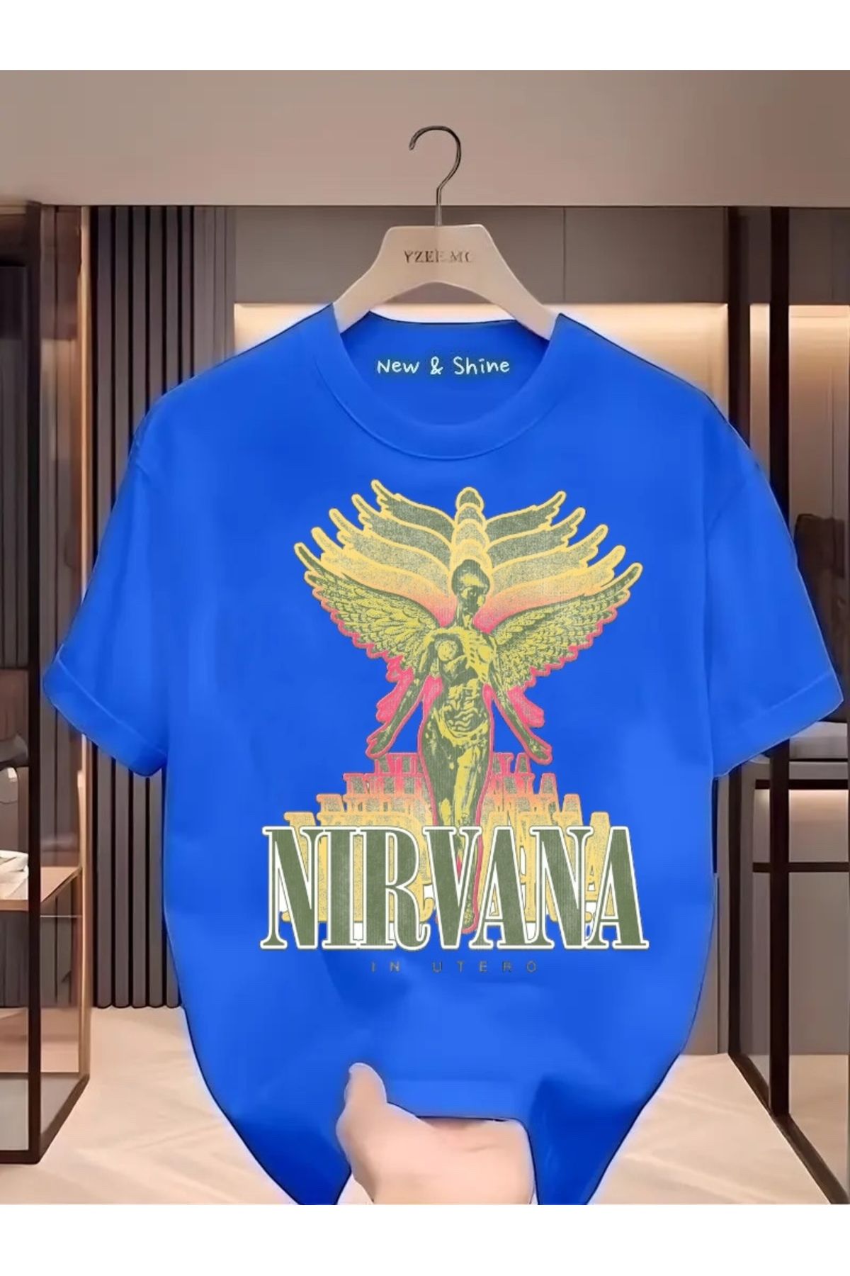 New Shine Nirvana Büyük Beden Oversize T-Shirt