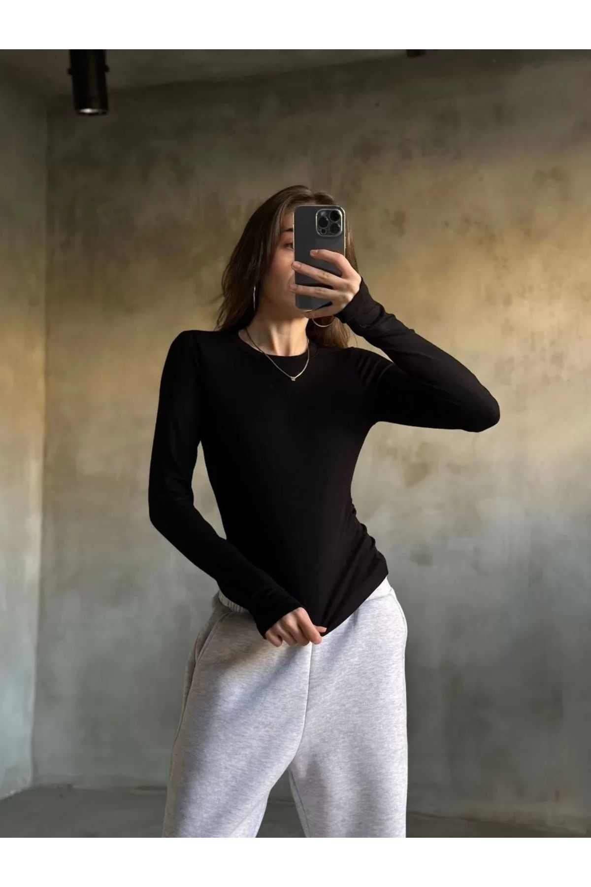 CVS Parmak Geçmeli Buzi Body - Siyah