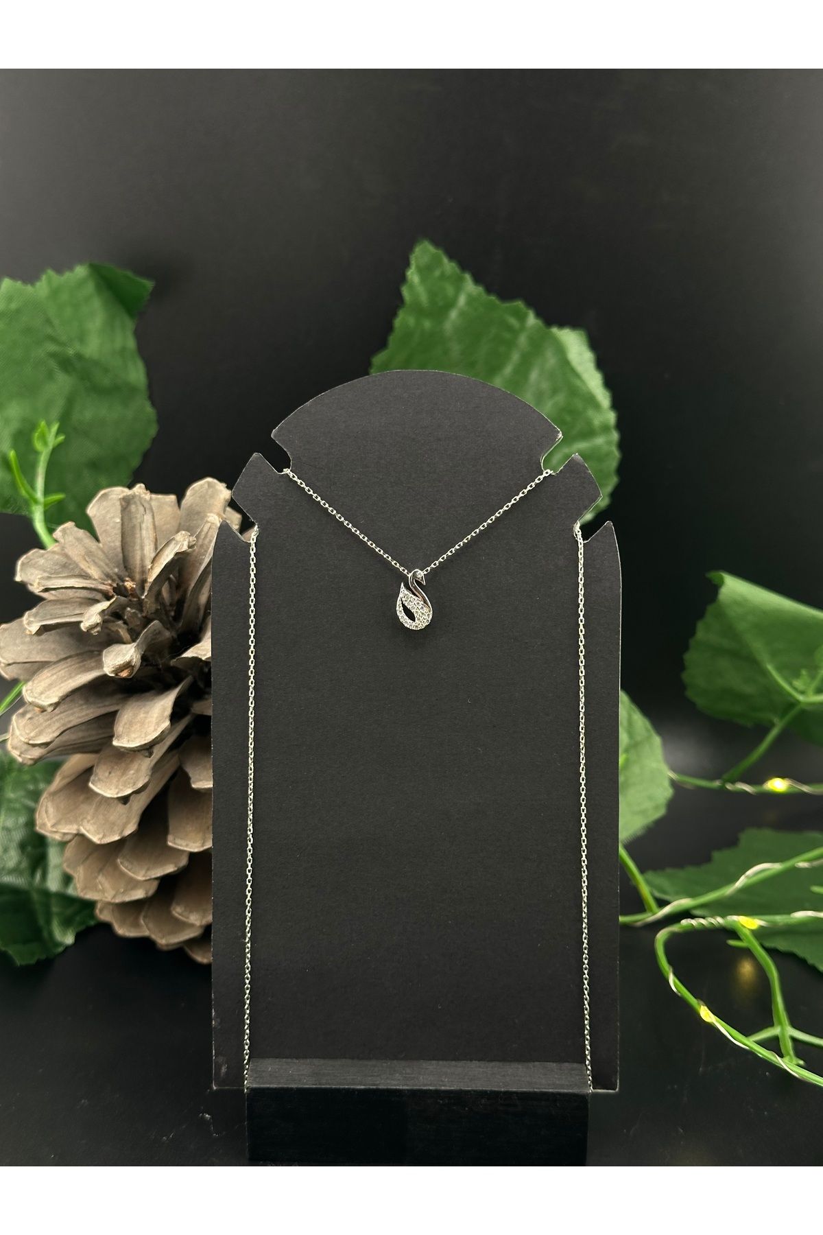 shop Kuğu, 925 ayar, tamamen ( zincir & kolye ucu ) gümüş kolye