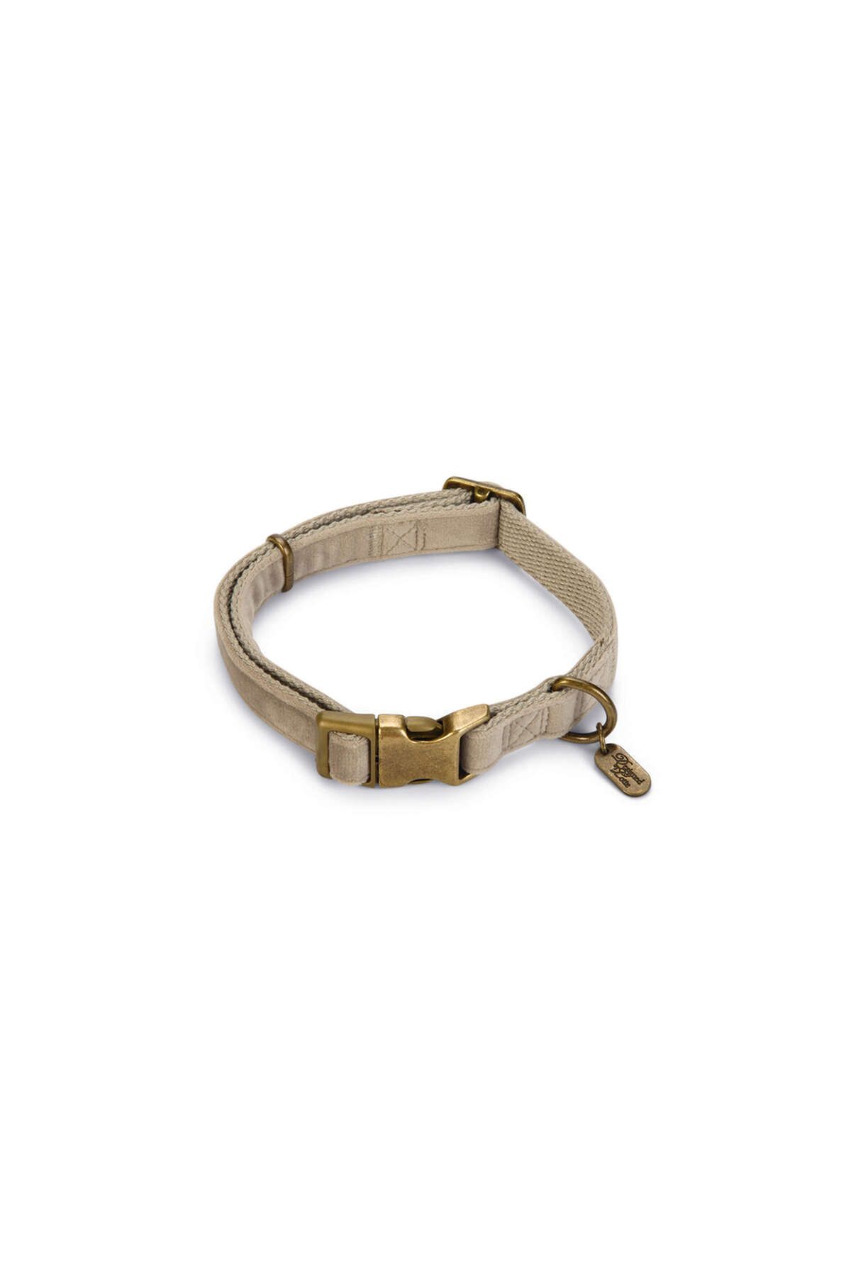 Beeztees DBL Köpek Tasması, Kadife, Gri, 35-50cm, 20mm GLSTD