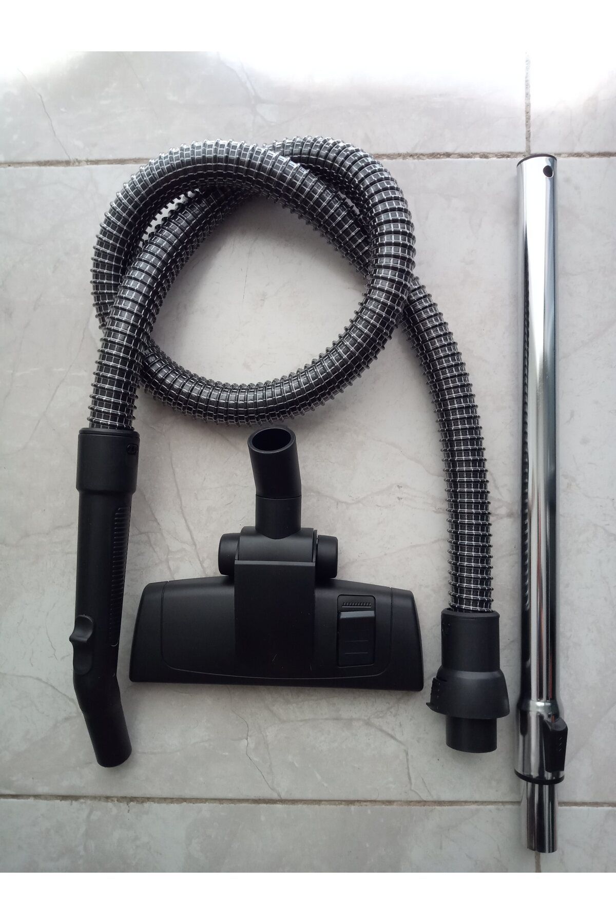MPTEDARİK Electrolux Supercyclone Scanimal Çelik Telli Hortum+Metal Boru+Yer Başlığı (3'Lü Set)