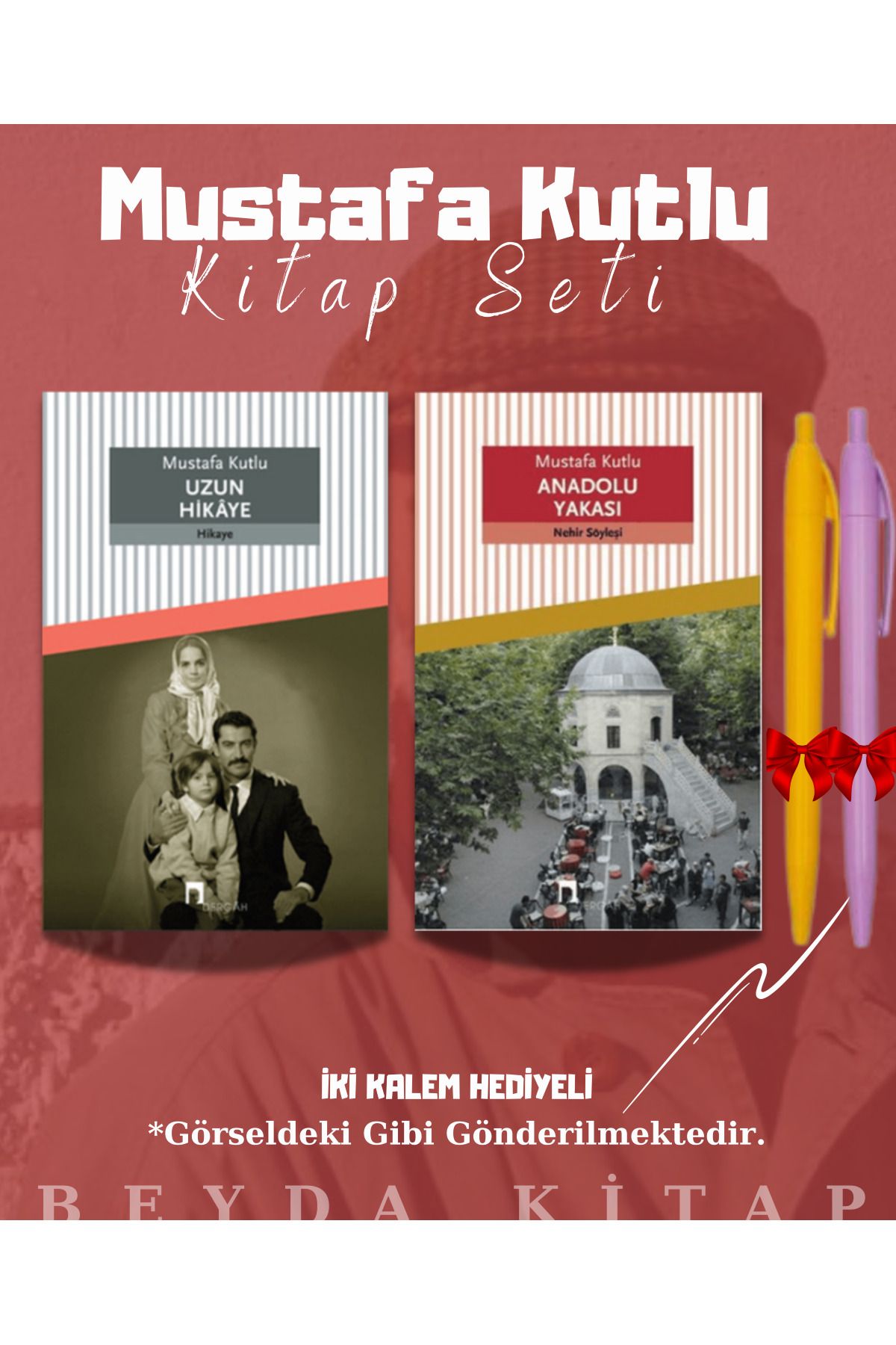 Dergah Yayınları Uzun Hikaye - Anadolu Yakası - Mustafa Kutlu - Kitap Seti - Kalem Hediyeli