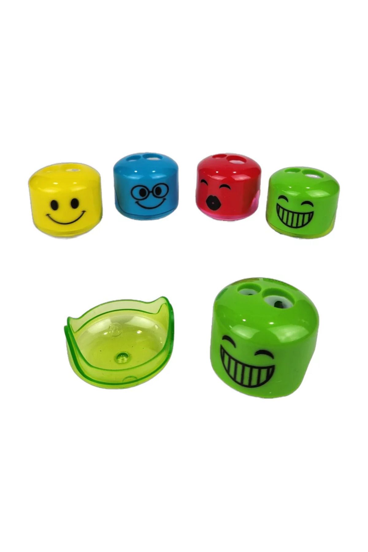 U-4 4'lü Emojili Çiftli Kalemtraş