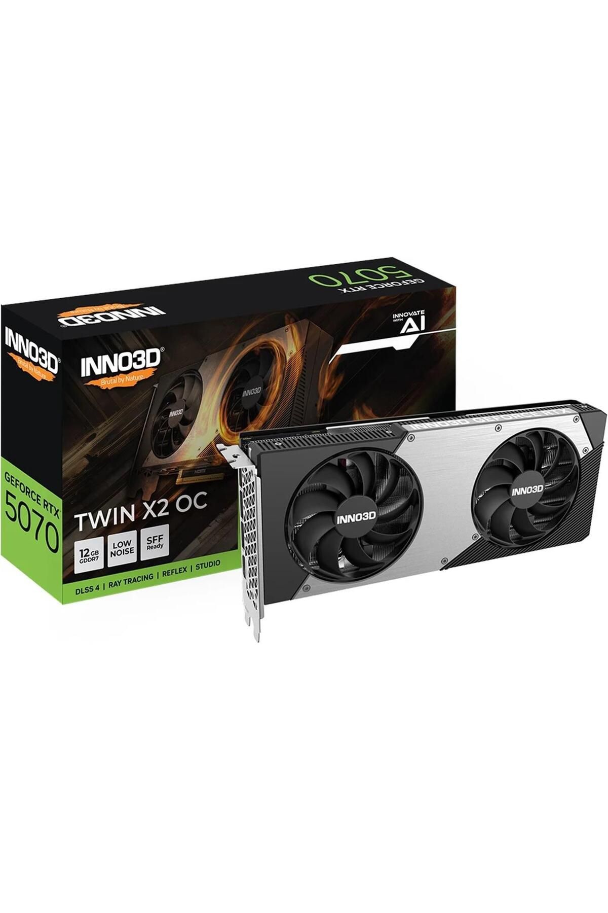 INNO3D Geforce Rtx5070 Twin X2 Oc 12gb Gddr7 192 Bit Dlss 4 Ekran Kartı