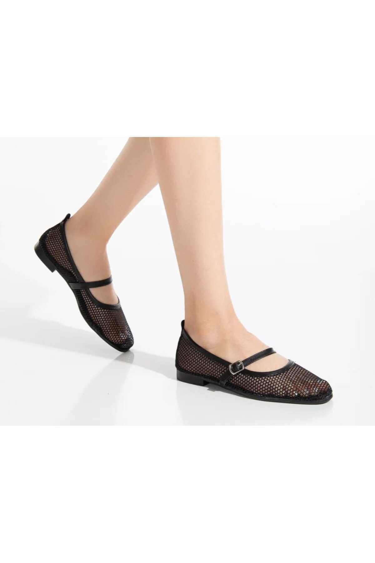 DADWOLF Modern Şık Günlük Yazlık Fileli Comfort Babet
