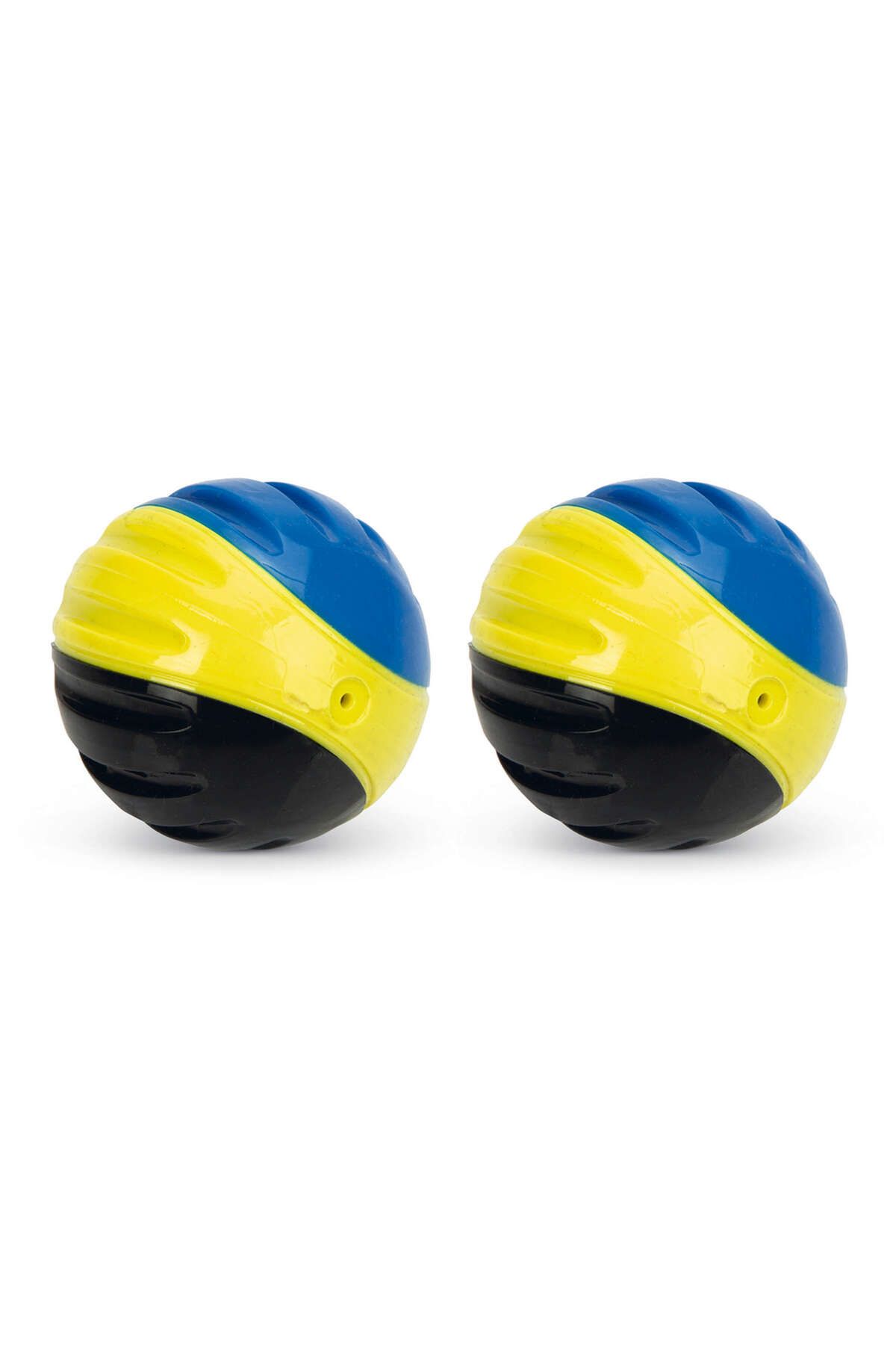 Beeztees Köpek Oyuncağı, Sesli, Tenis Topu, TPR, Mavi/Sarı/Siyah, 2 Adet, 6,3cm GLSTD