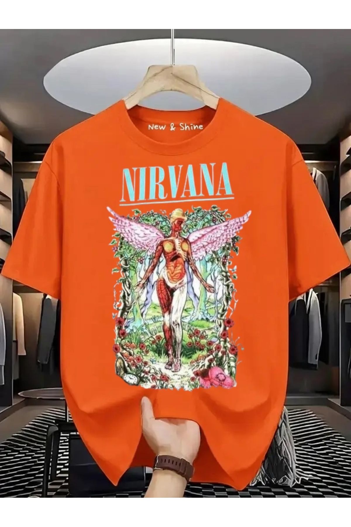 New Shine Nirvana Büyük Beden Oversize T-Shirt