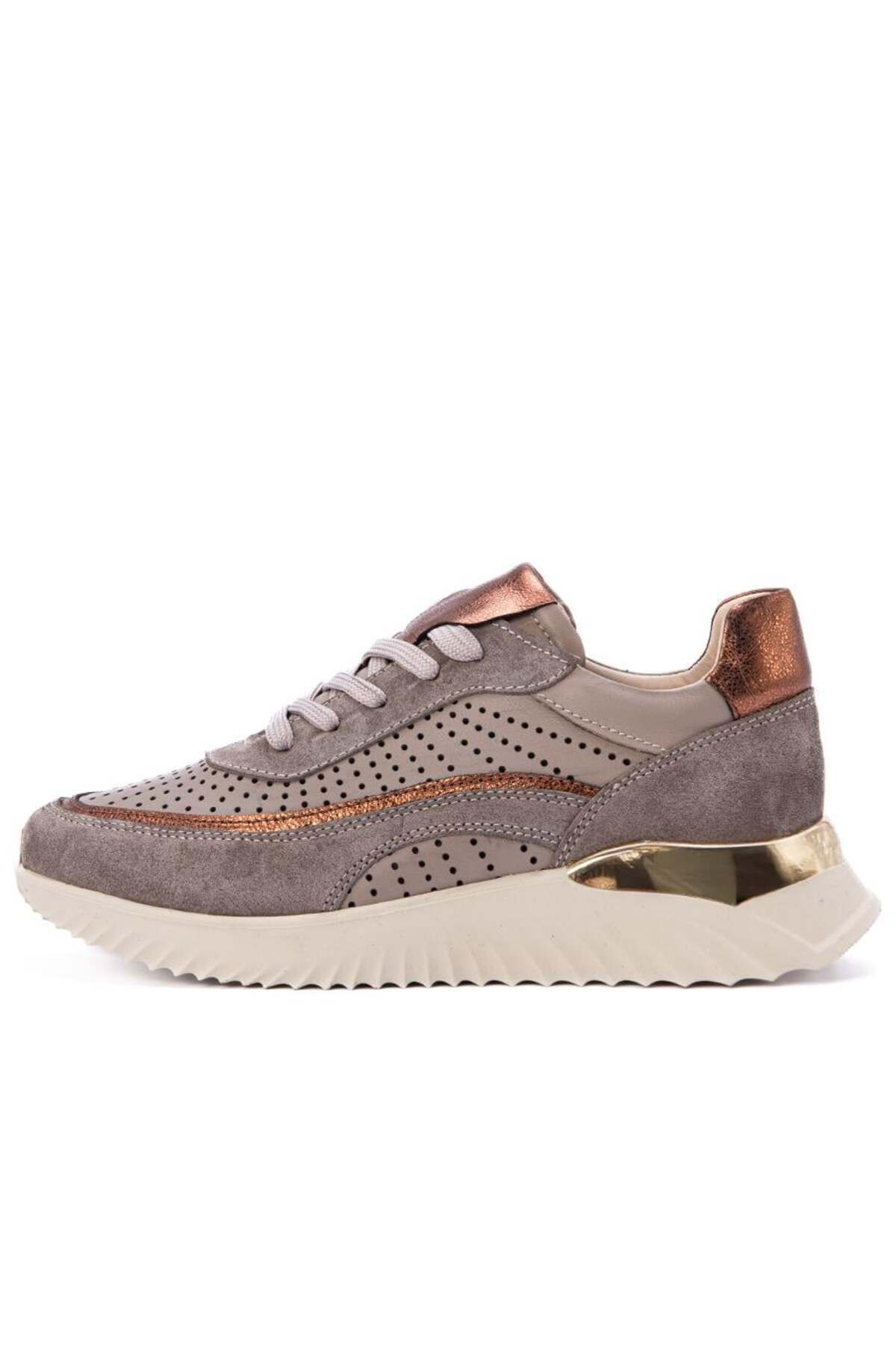 Gusse Poena Kadın Hakiki Nubuk Deri Sneaker Ayakkabı 25078