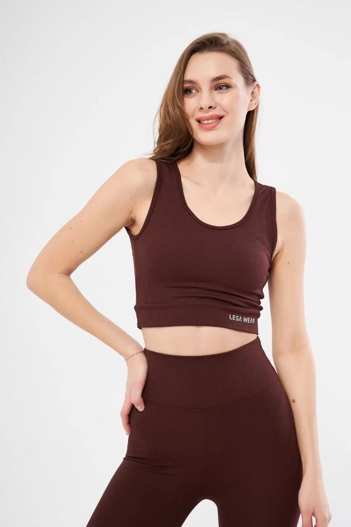 CVS Kadın Fitilli Baskılı Crop - Bordo