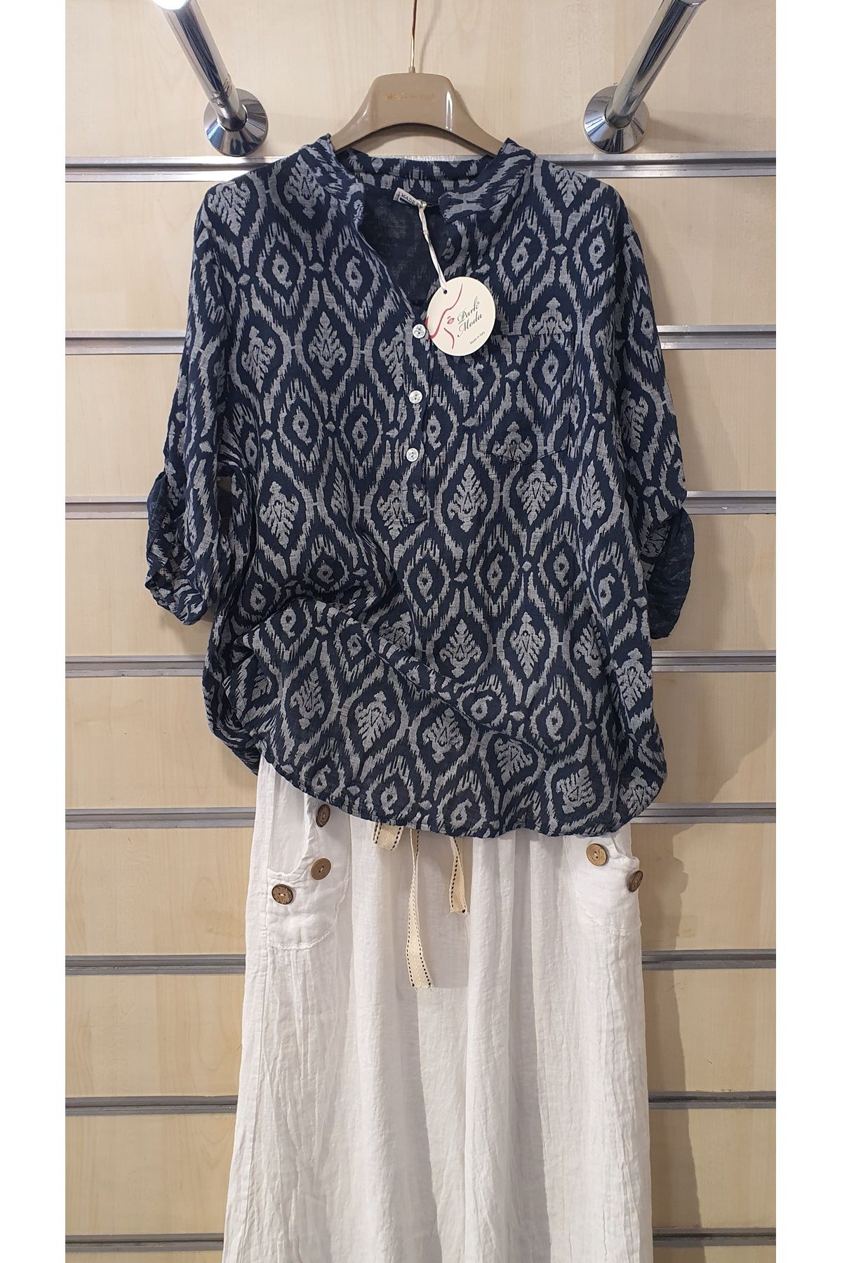 Park Moda ÇİNİ DESEN İTALYAN GÖMLEK