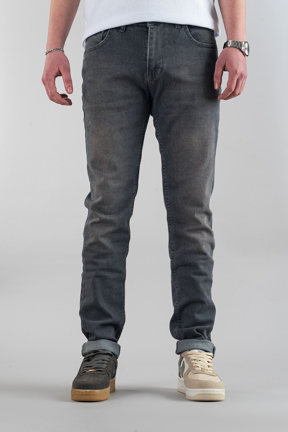 bombe Erkek Slim Fit Dar Kesim Kot Pantolon