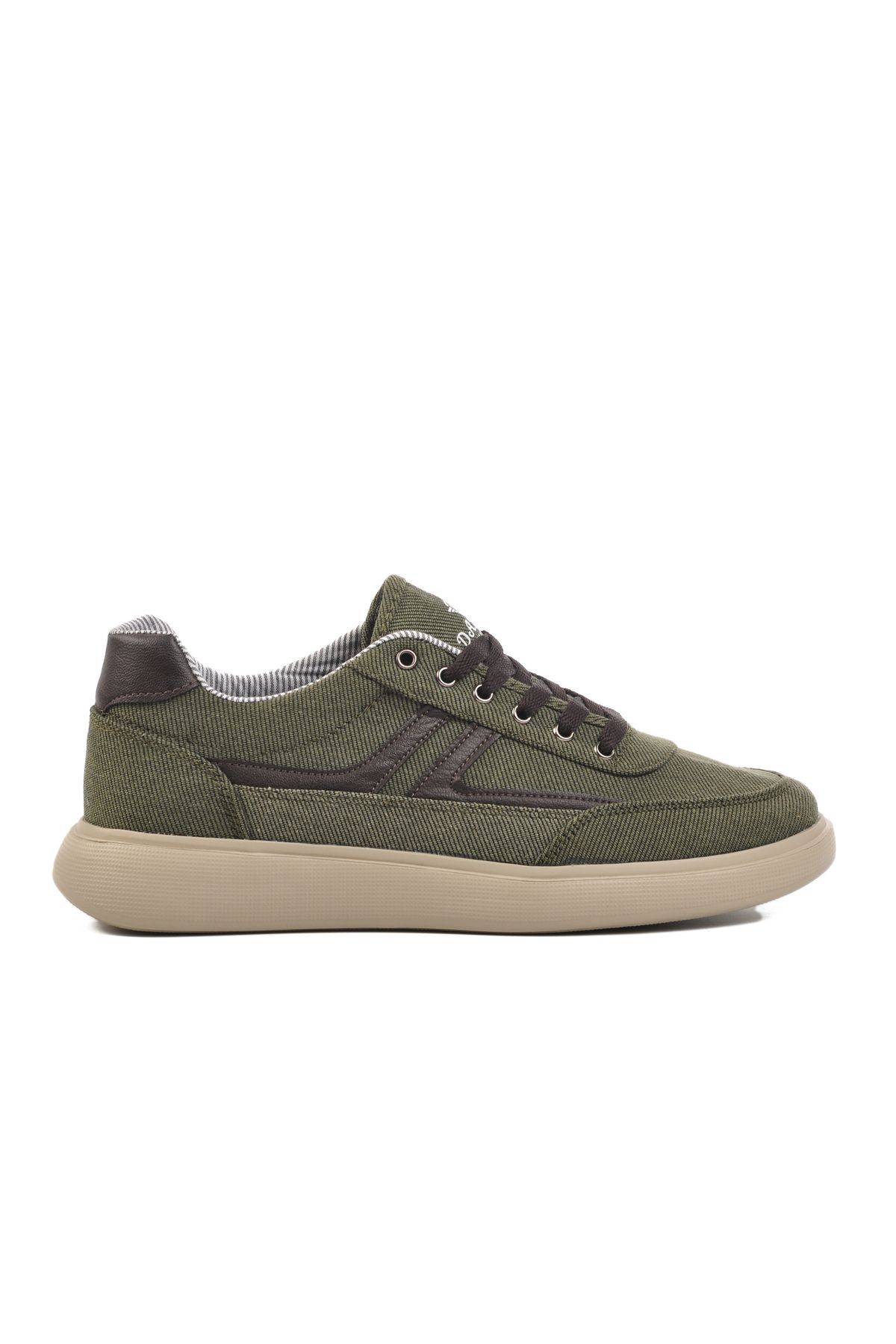 Aspor Yeşil Keten Erkek Sneaker Ayakkabı
