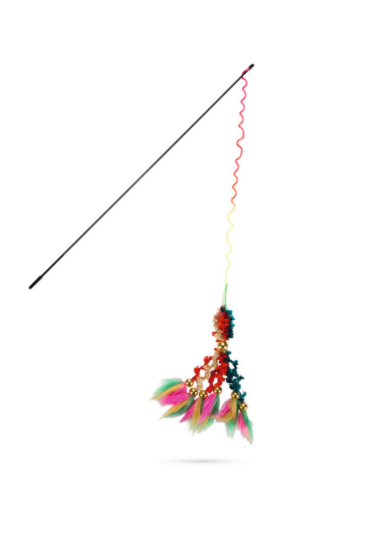 Beeztees Kedi Oltası, Yün Örgü ve Tüyler Uc, Dayanıklı ip, 46cm SVLRS