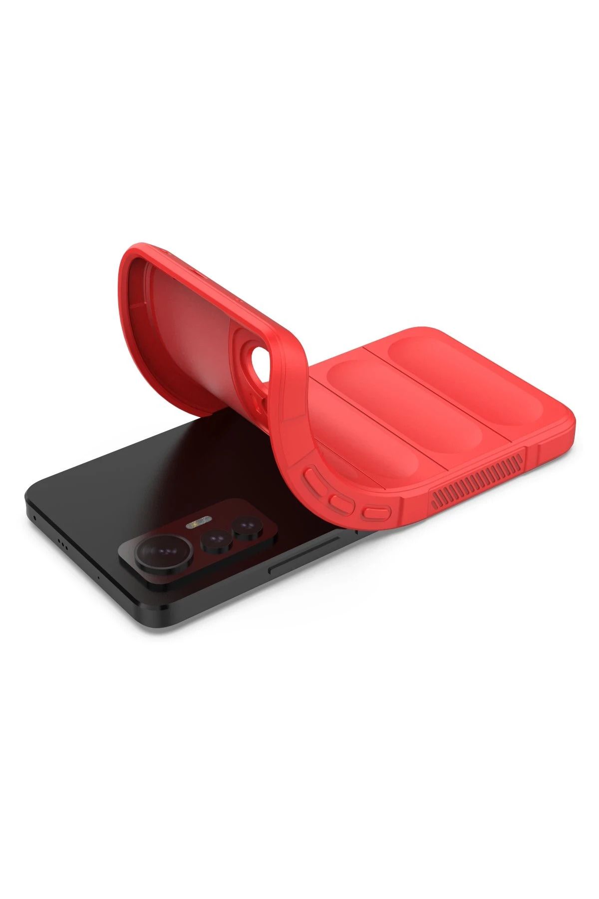 NewFace Xiaomi Mi 12 Lite uyumlu Optimum Silikon - Kırmızı ZRNET