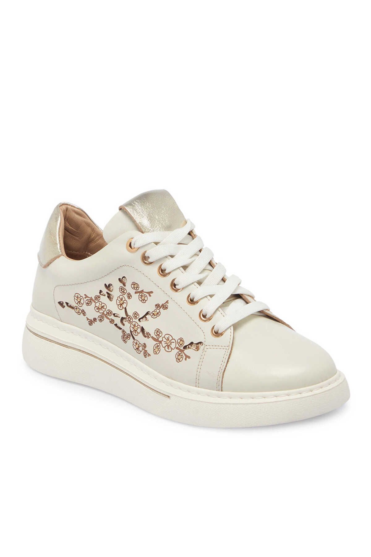 Tergan Bej Hakiki Deri Kadın Sneaker - K25I1AY68096-A25