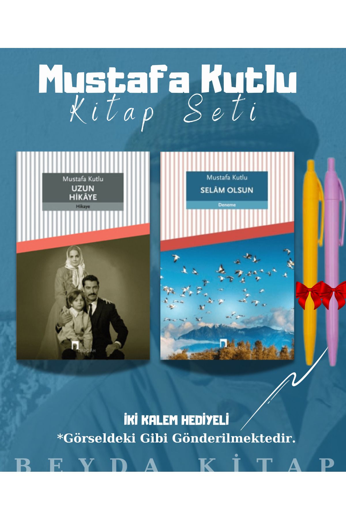 Dergah Yayınları Uzun Hikaye - Selam Olsun - Mustafa Kutlu - Kitap Seti - Kalem Hediyeli
