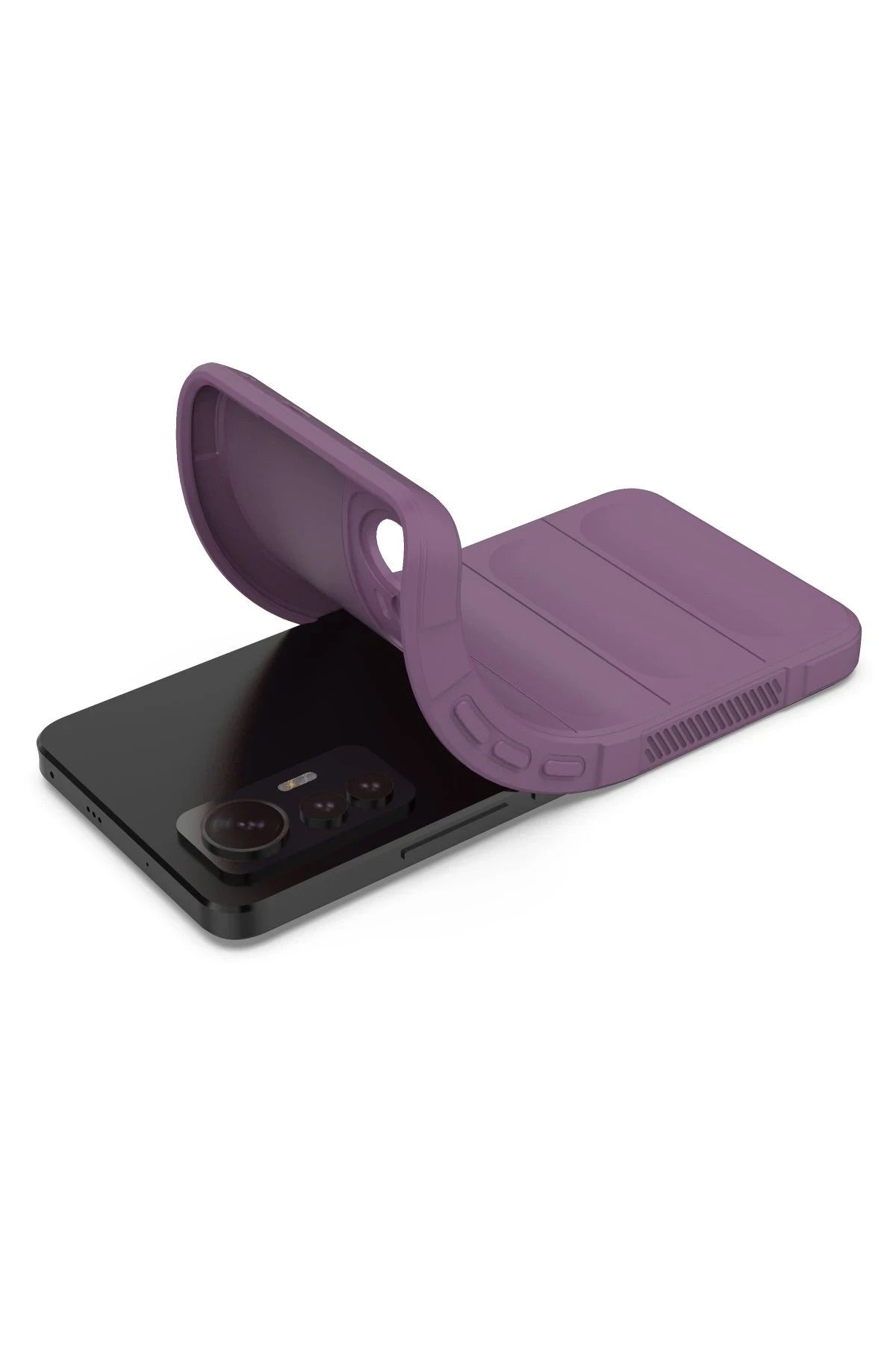 NewFace Xiaomi Mi 12 Lite Kılıf Optimum Silikon - Mor SVLRS