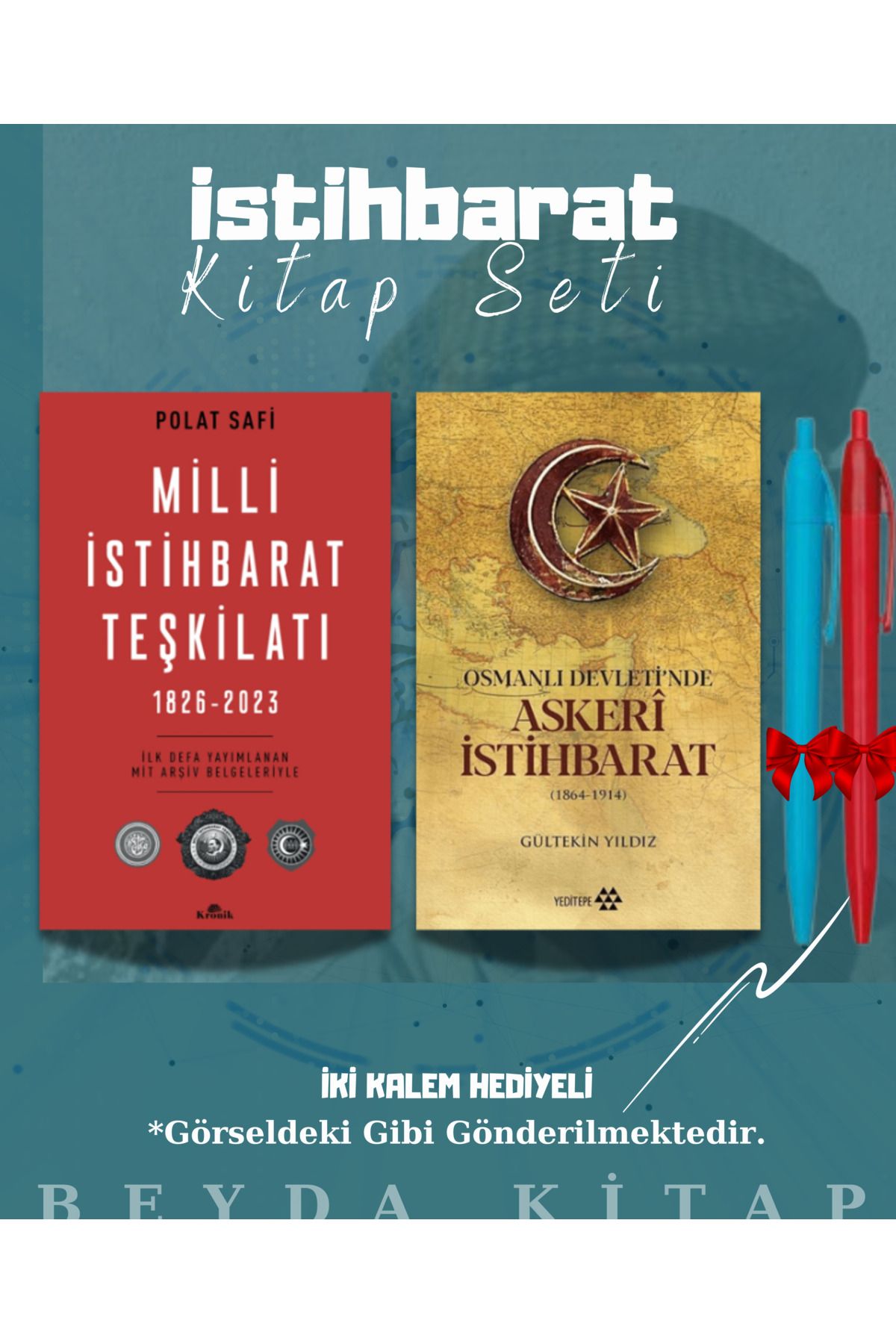 Yeditepe Yayınevi Milli İstihbarat Teşkilatı - Askeri İstihbarat - Polat Safi - Kalem Hediyeli - Kitap Seti