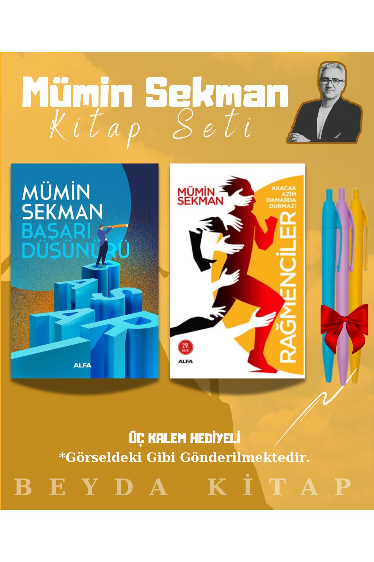 Alfa Yayınları Başarı Düşünürü - Rağmenciler - Mümin Sekman - Kalem Hediyeli - Kitap Seti