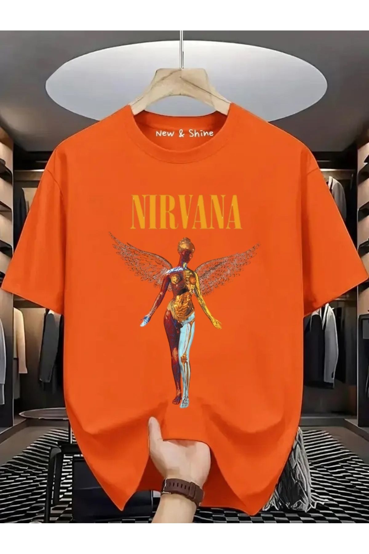 New Shine Nirvana Büyük Beden Oversize T-Shirt