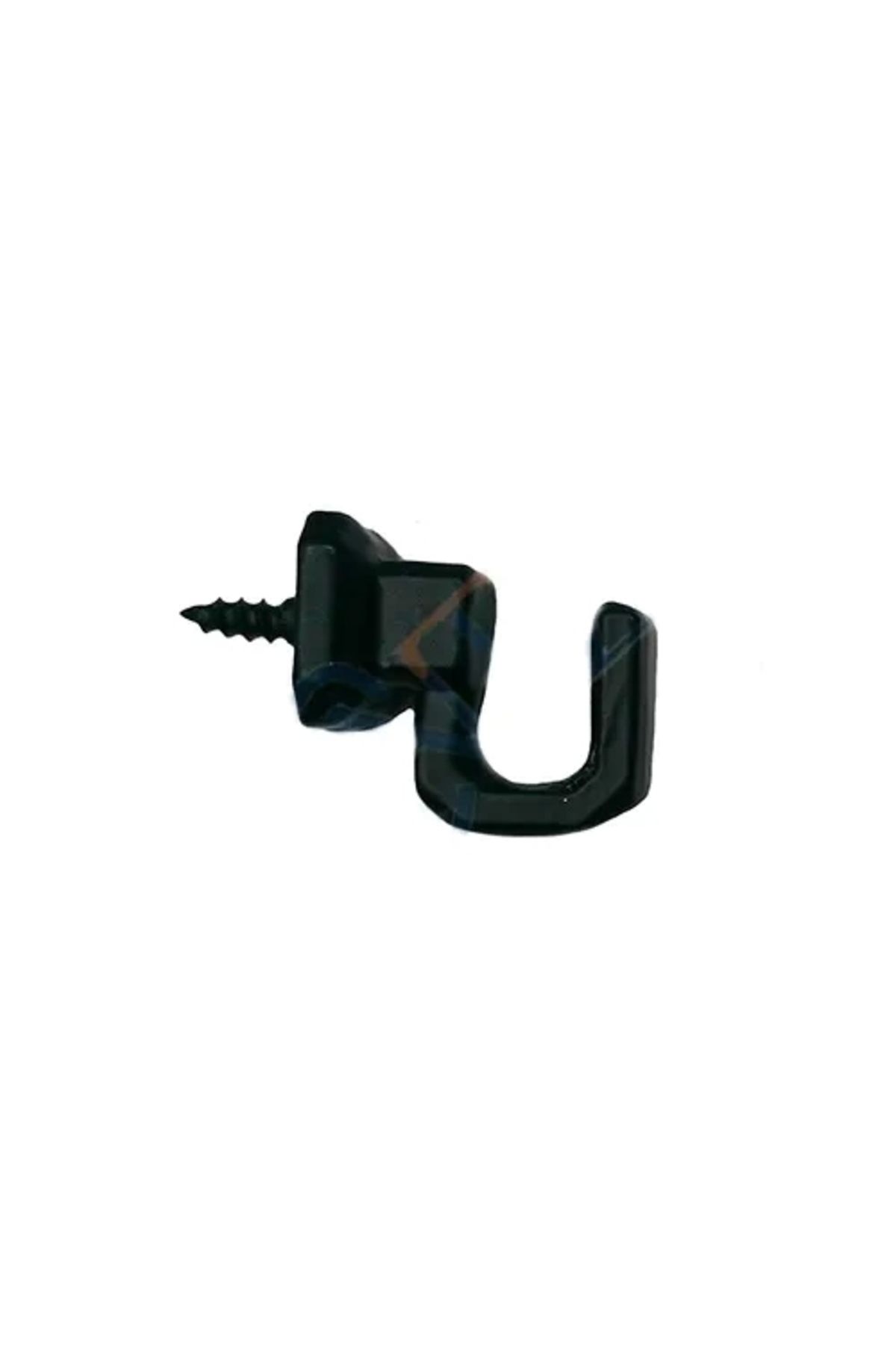 YNT İthalat Vidalı Kanca, Askı Küçük - 15x18mm, Siyah - 100 Adet