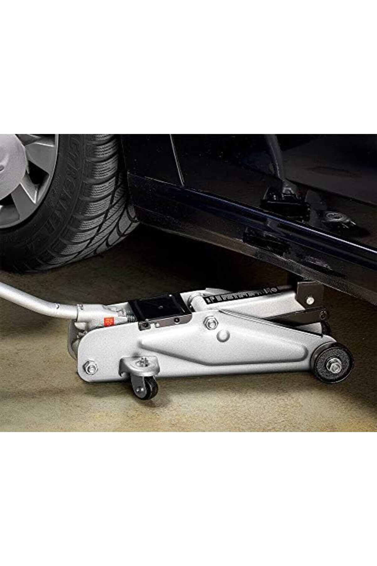 رافعة أرضية هيدروليكية - رافعة سيارة سعة 3 أطنان - رافعة عربة سعة 3 أطنان - رافعة استبدال إطارات السيارة - رمادي