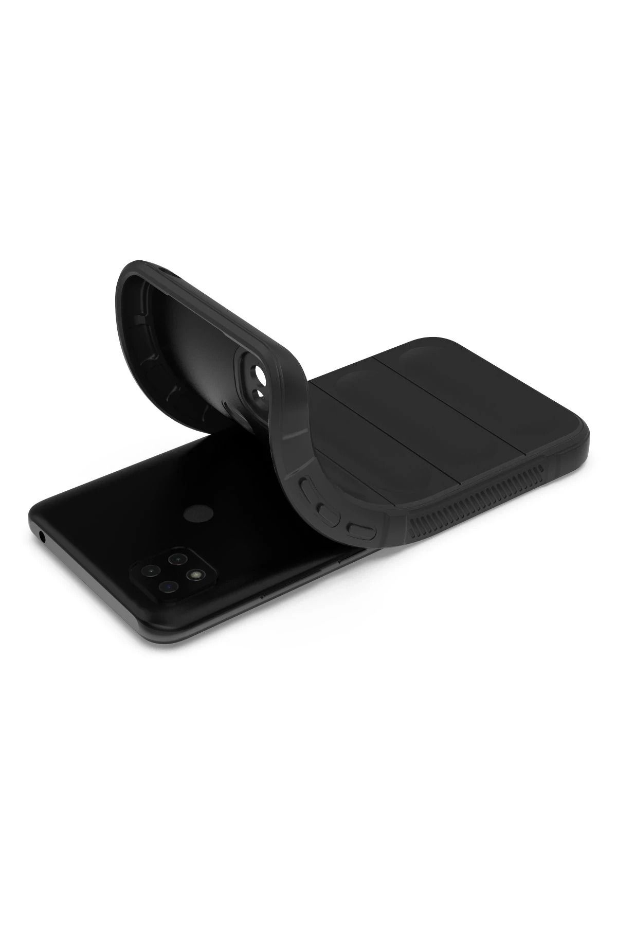 NewFace Xiaomi Redmi 9C Uyumlu Kılıf Optimum Silikon - Siyah ALMLA