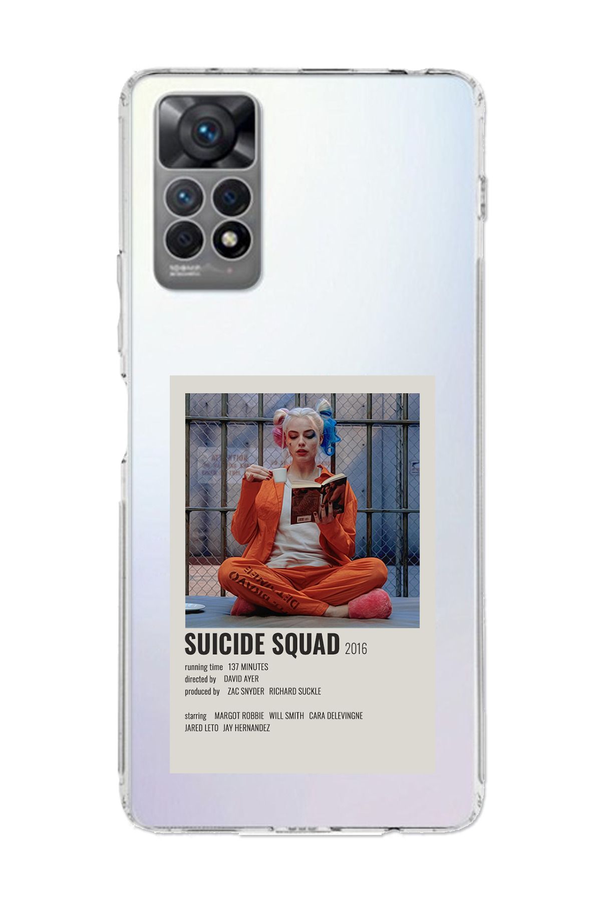 TechTree Redmi Note 12 PRO 4G Uyumlu Suicide Squad Tasarımlı Şeffaf Silikon Kılıf