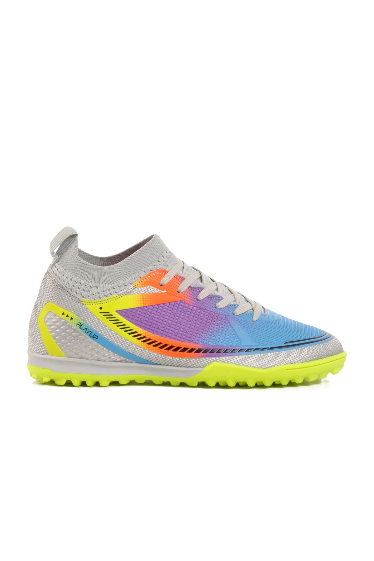 Playup Gri Çoraplı Unisex Halı Saha Ayakkabısı