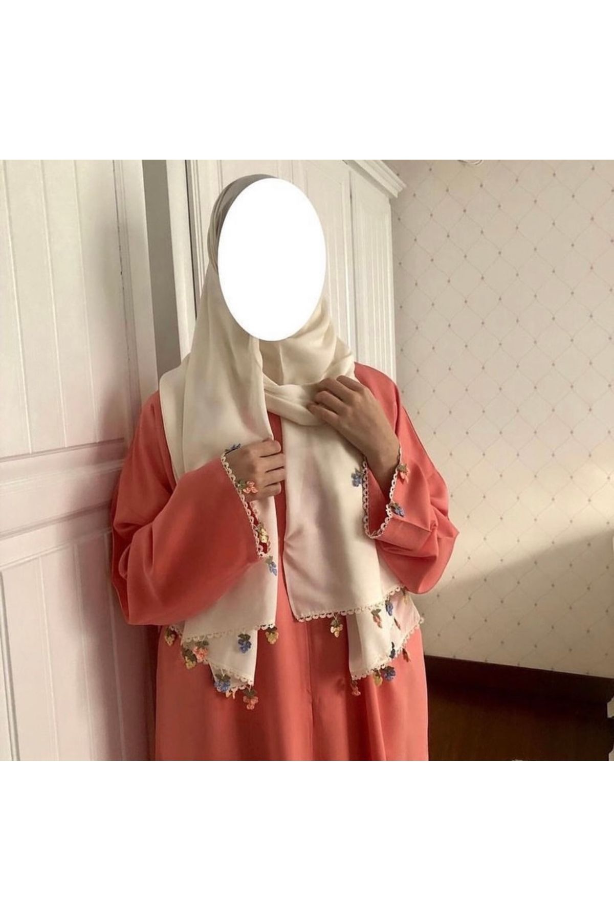 Nimet Abla Butik El işlemeli namaz elbise takımı