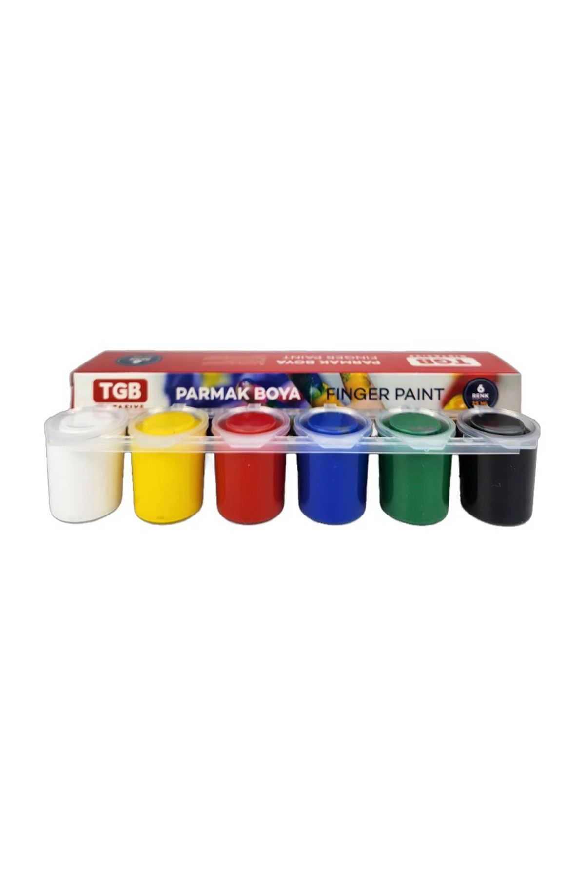 U-4 Parmak Boya 6 Renk x 25 ml