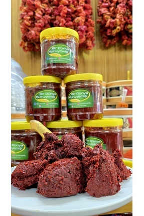 Bir Dünya Kuruyemiş Biber Salçası Ev Yapımı Tatlı 1000 g