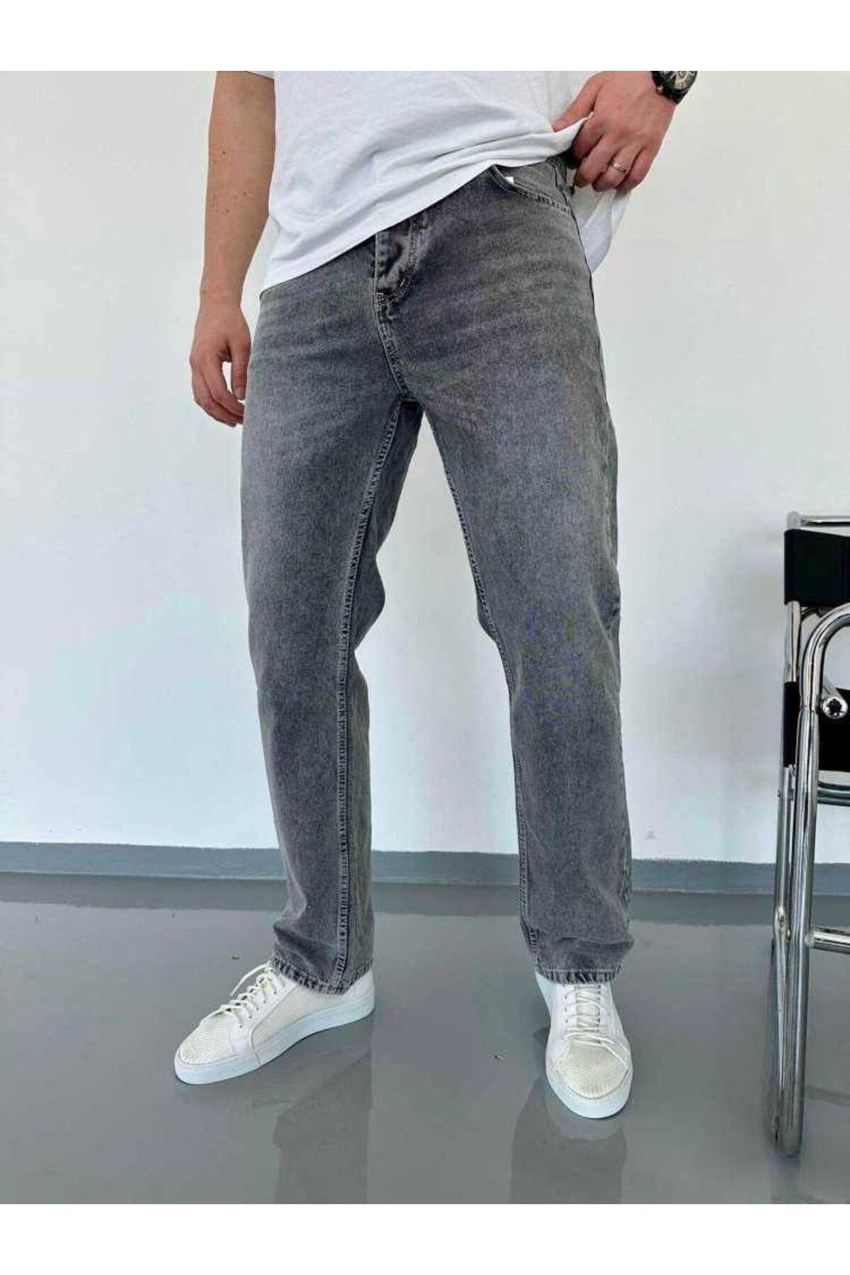 Casualmen32 Yıkamalı Füme Baggy Pantolon